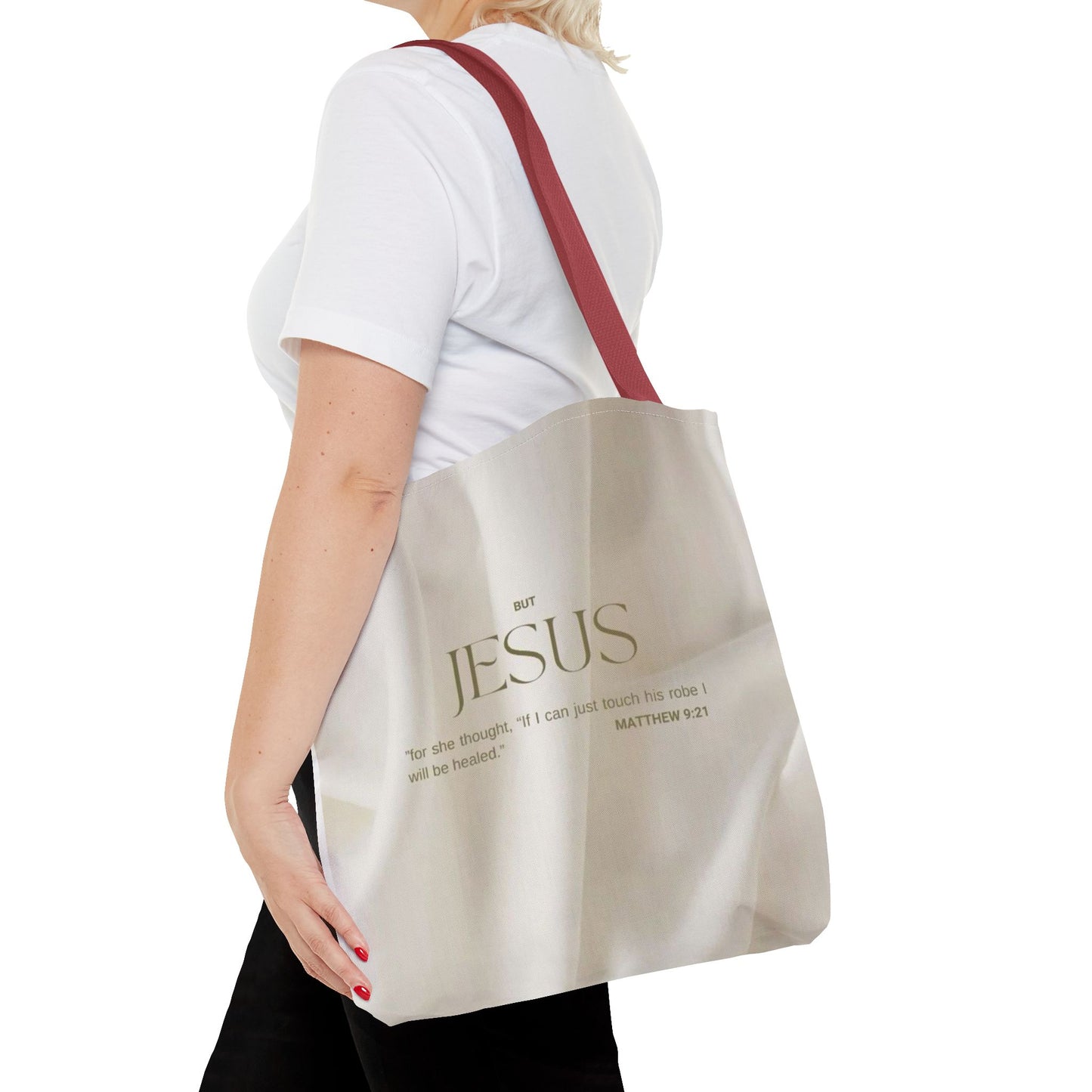 But Jesus healing scripture Tote Bag