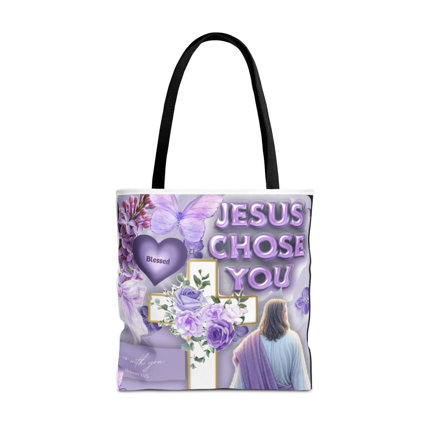 Faith-Inspired Tote Bag - "Jesus Chose You"