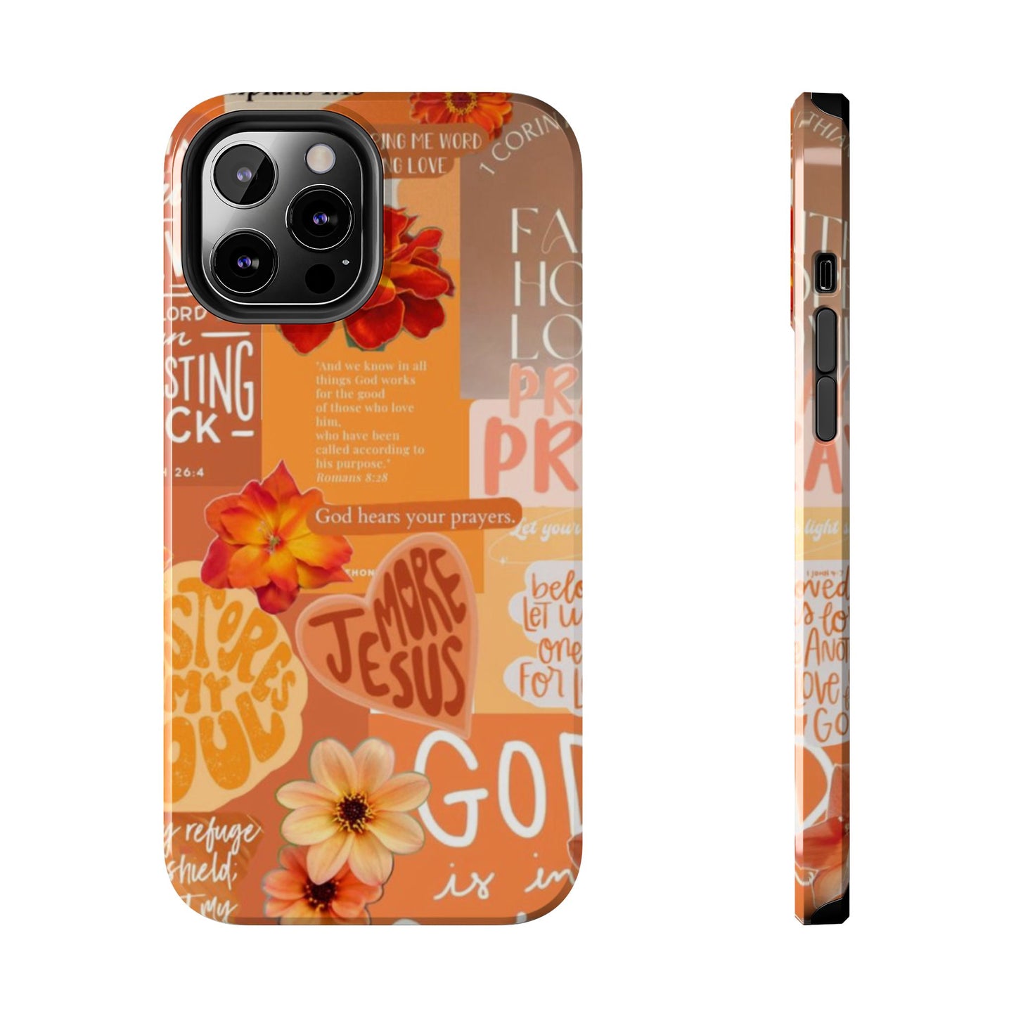 God is in control phone case, bright, bold and prayer filled