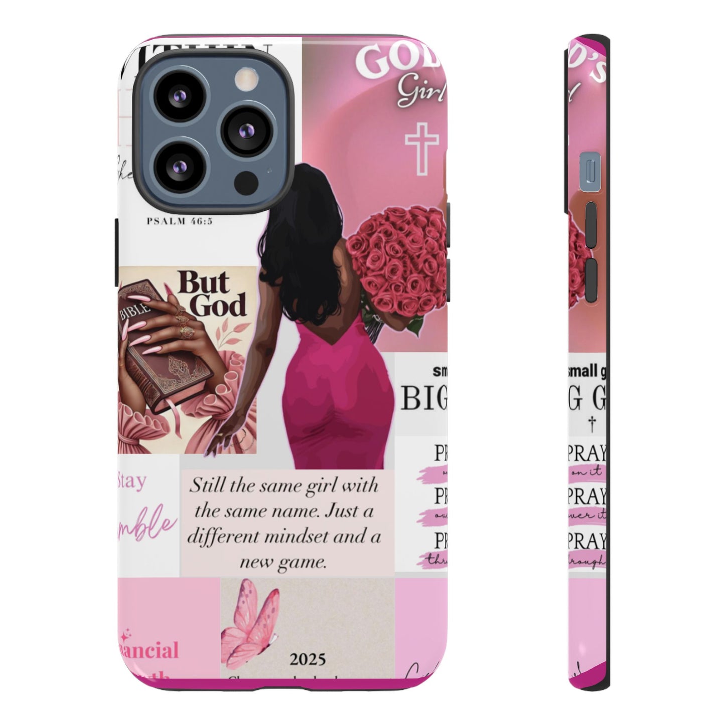 Same girl new game glow up with God phone case