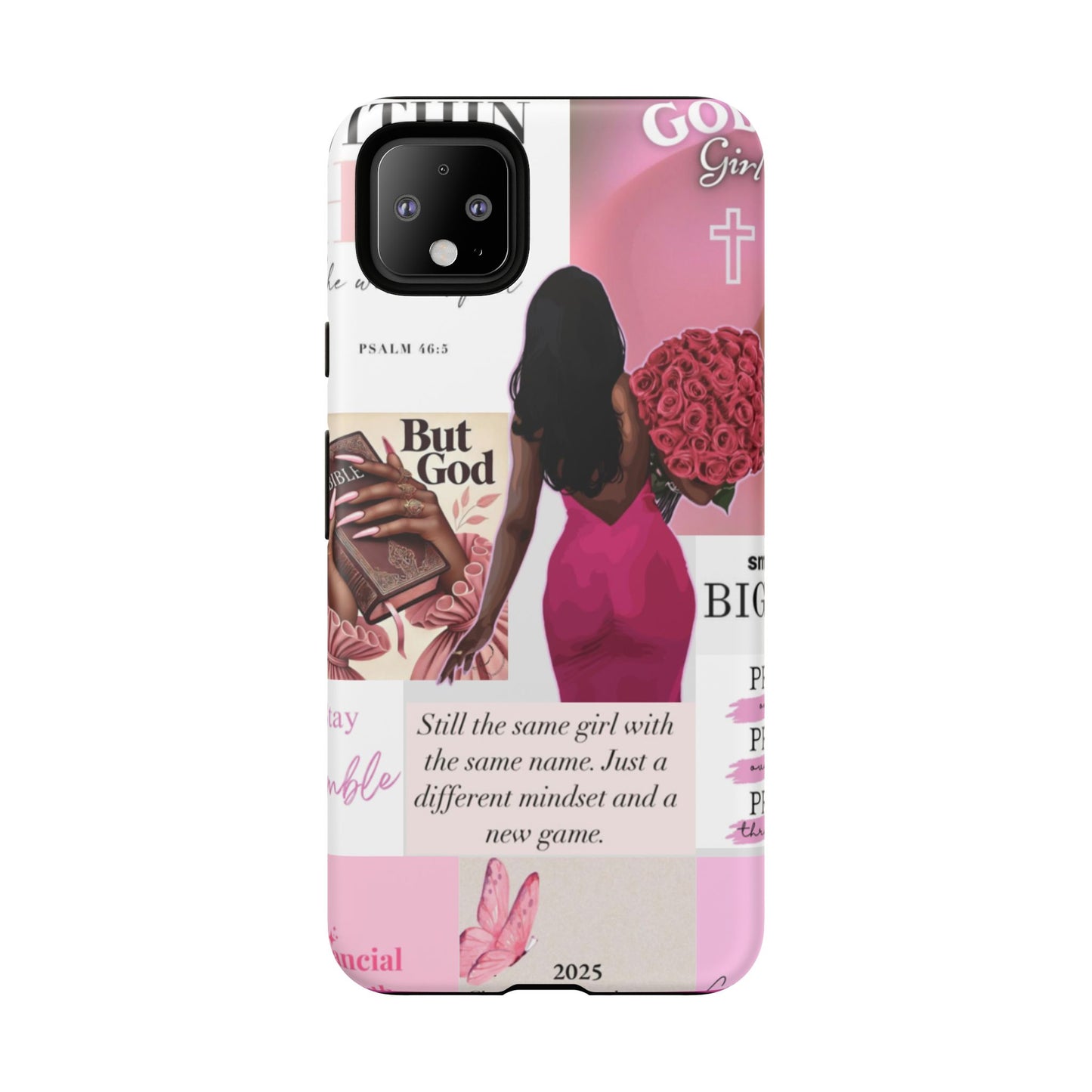 Same girl new game glow up with God phone case