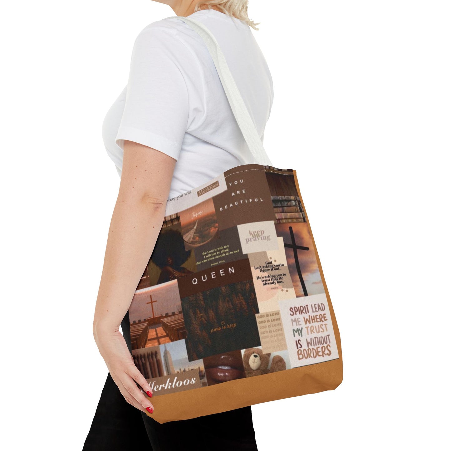 Jesus is king tote trust, beauty, identity