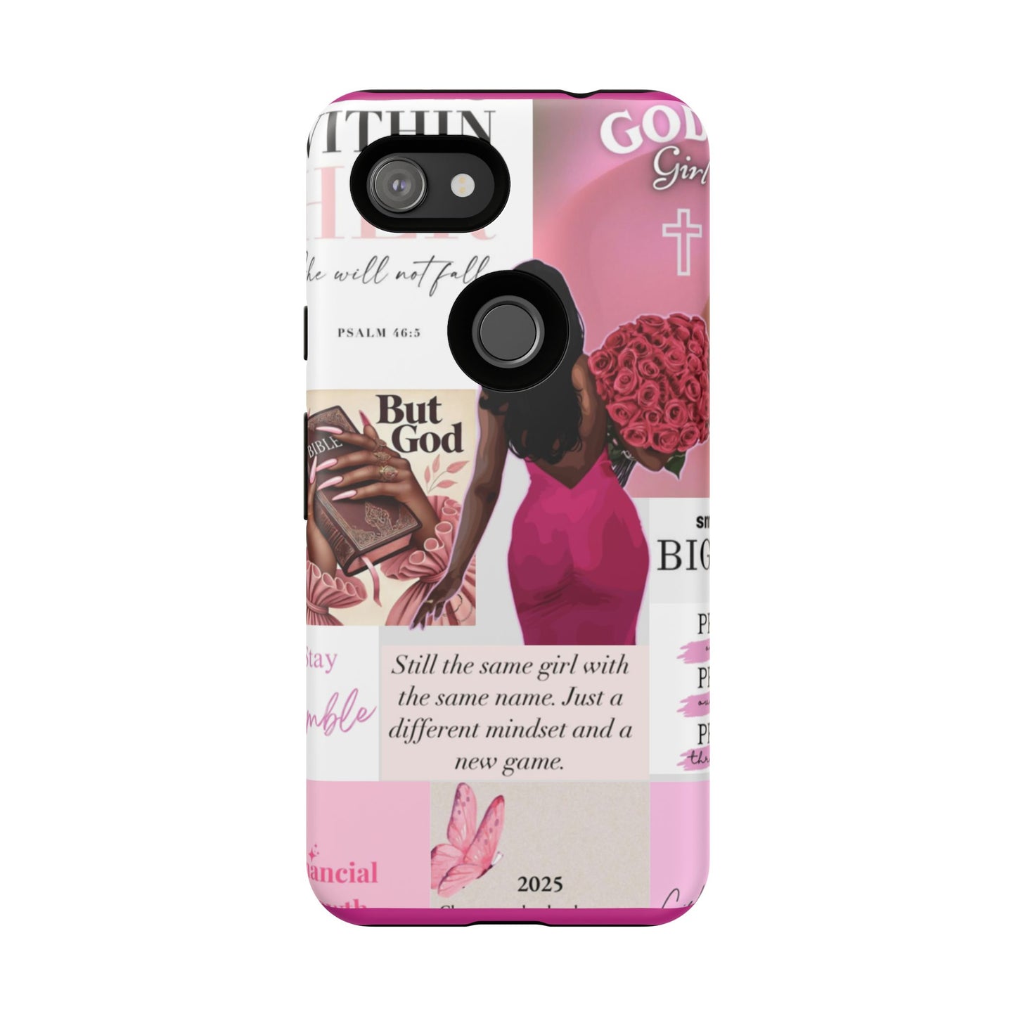 Same girl new game glow up with God phone case