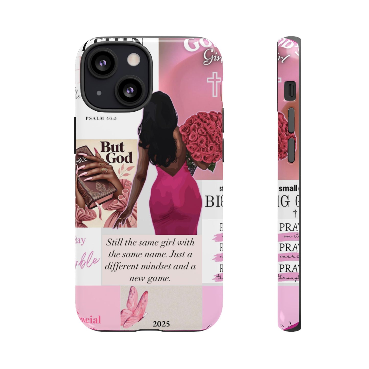 Same girl new game glow up with God phone case