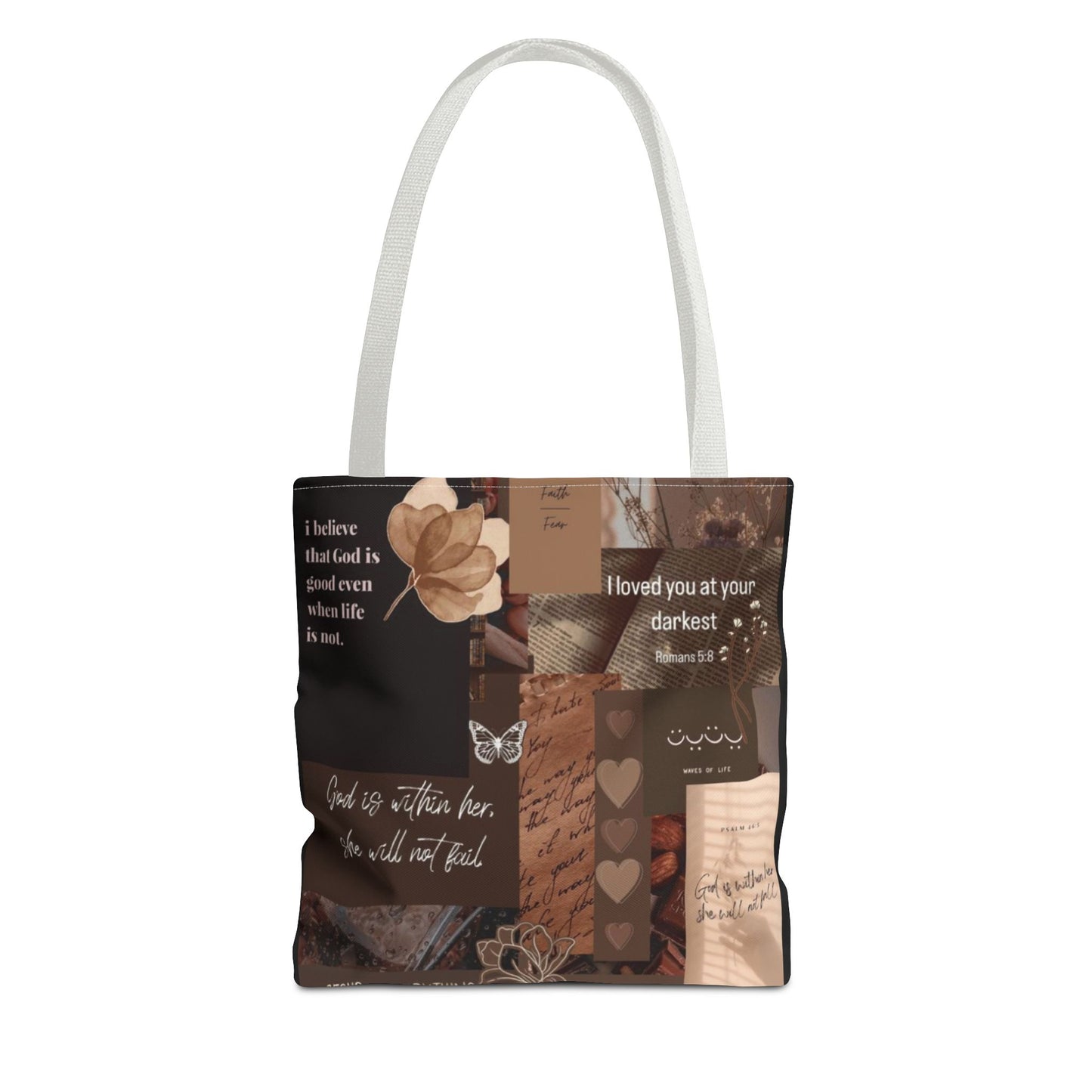 Inspirational Quote Tote Bag - AOP for Everyday Use