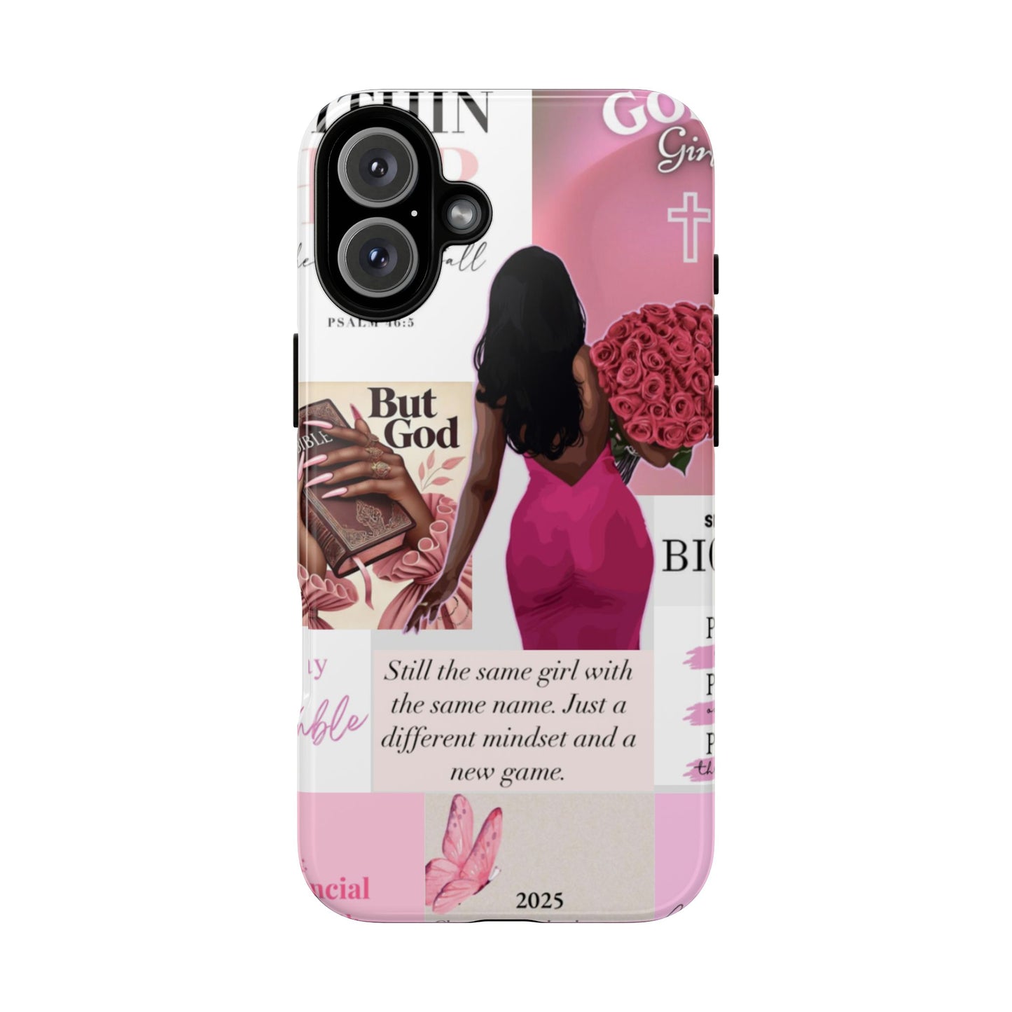 Same girl new game glow up with God phone case
