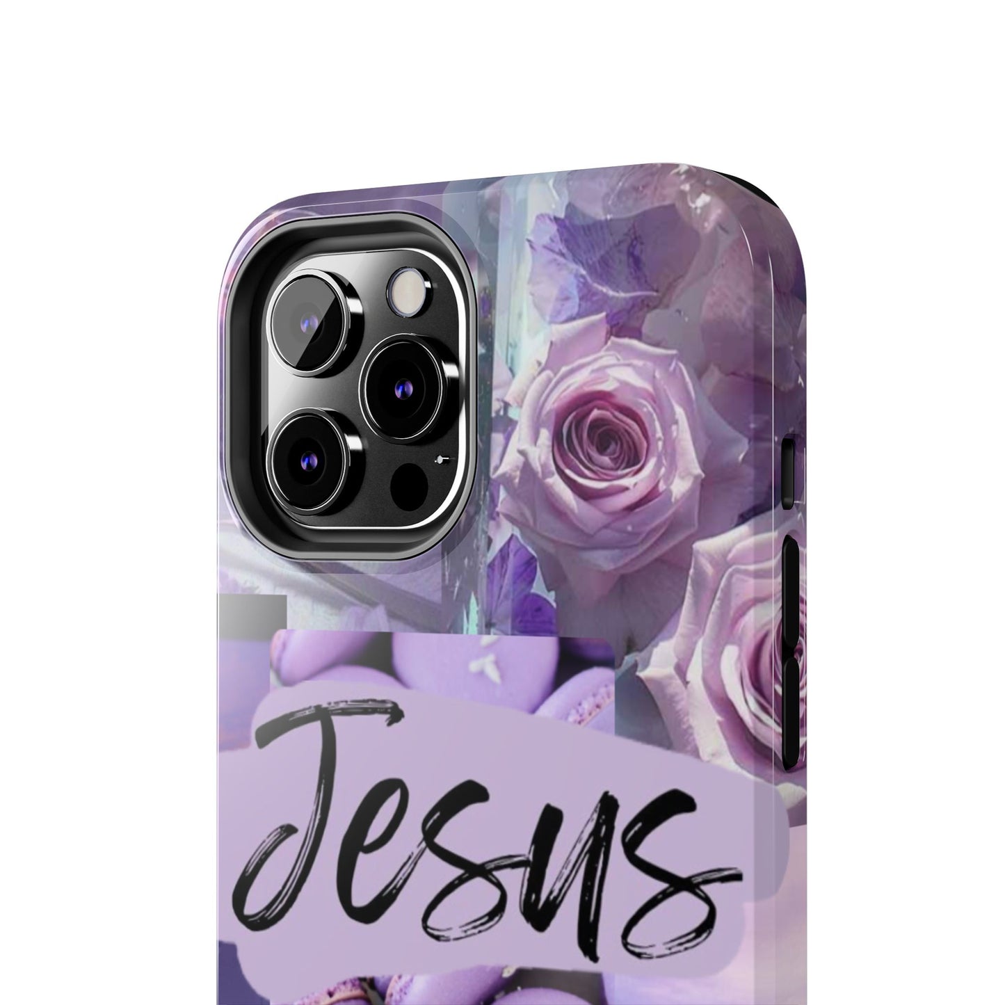 Jesus first phone case lavender floral faith design