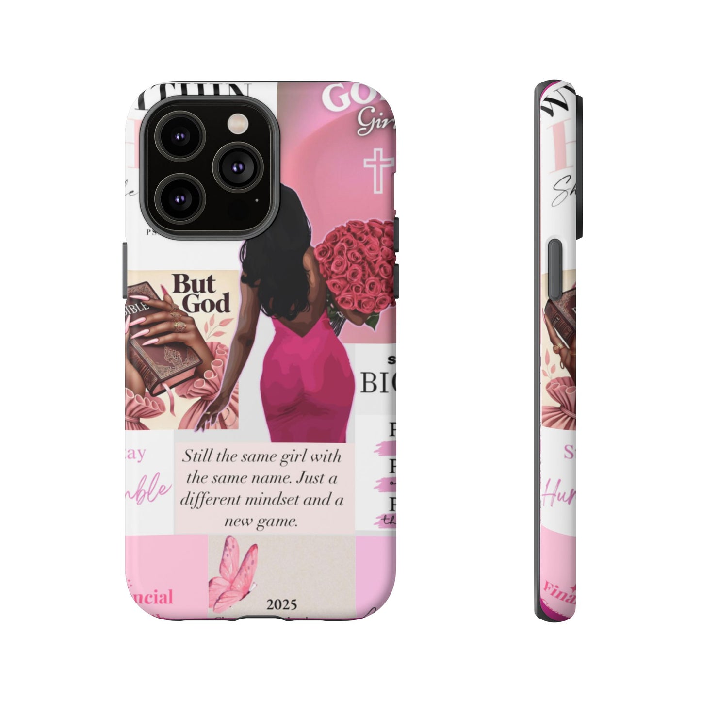 Same girl new game glow up with God phone case
