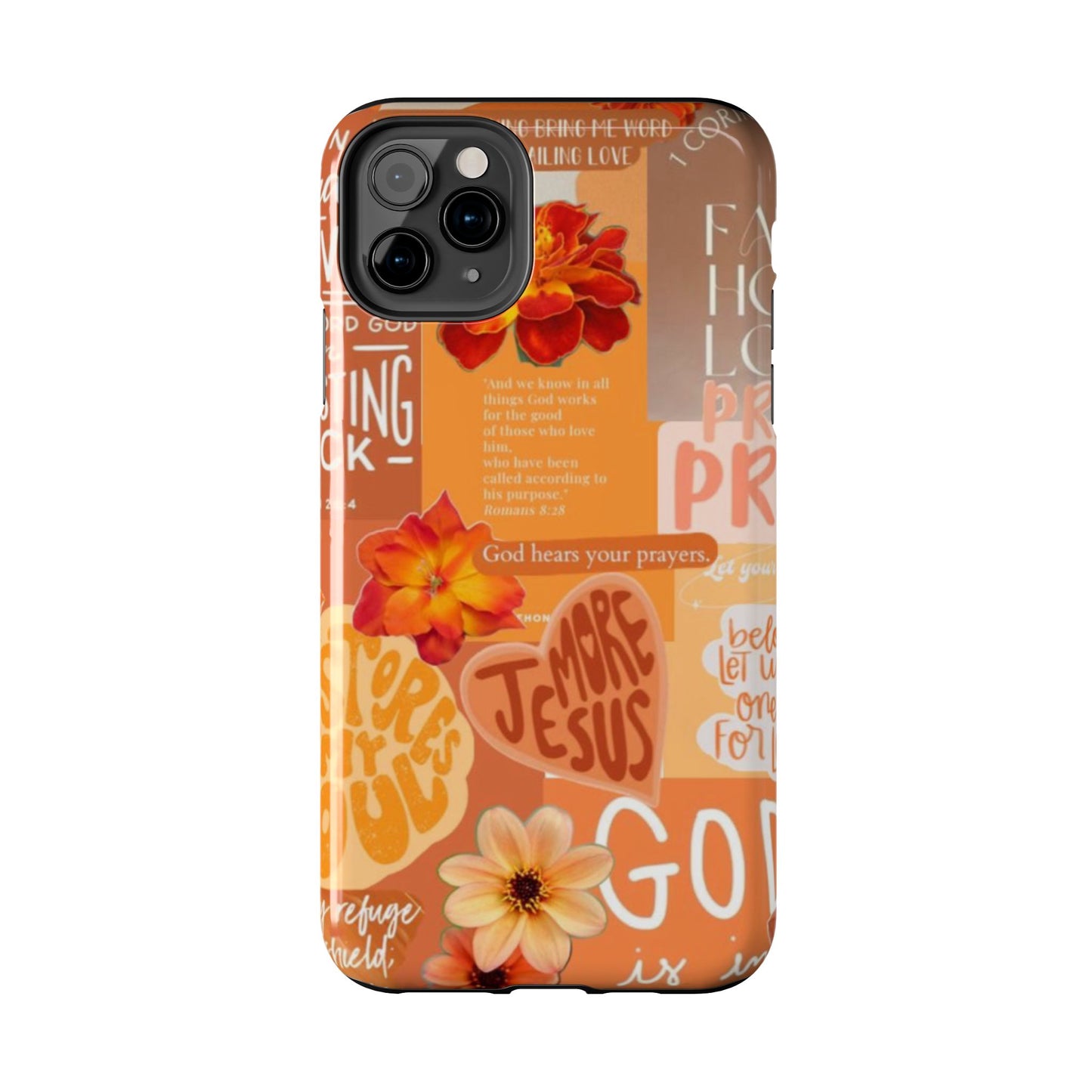 God is in control phone case, bright, bold and prayer filled