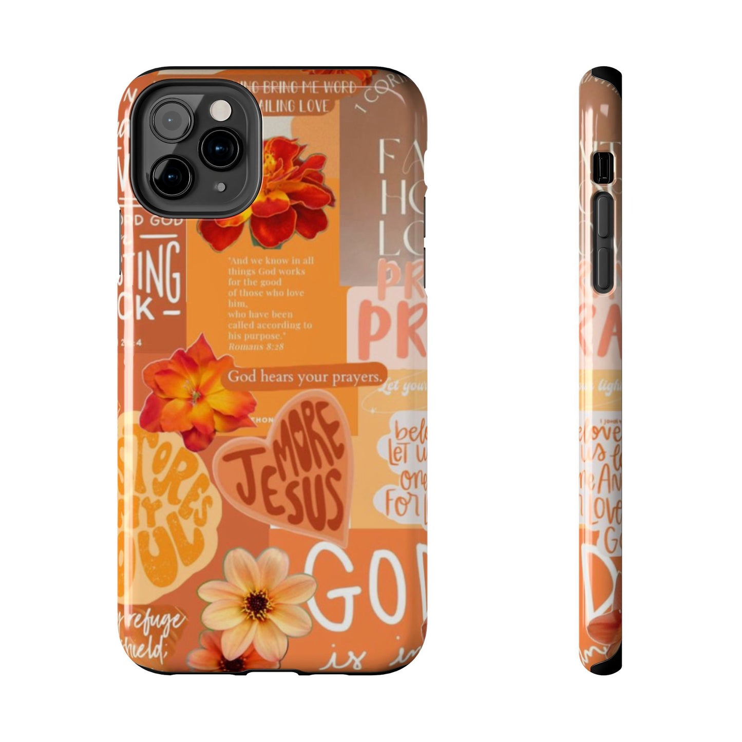 God is in control phone case, bright, bold and prayer filled