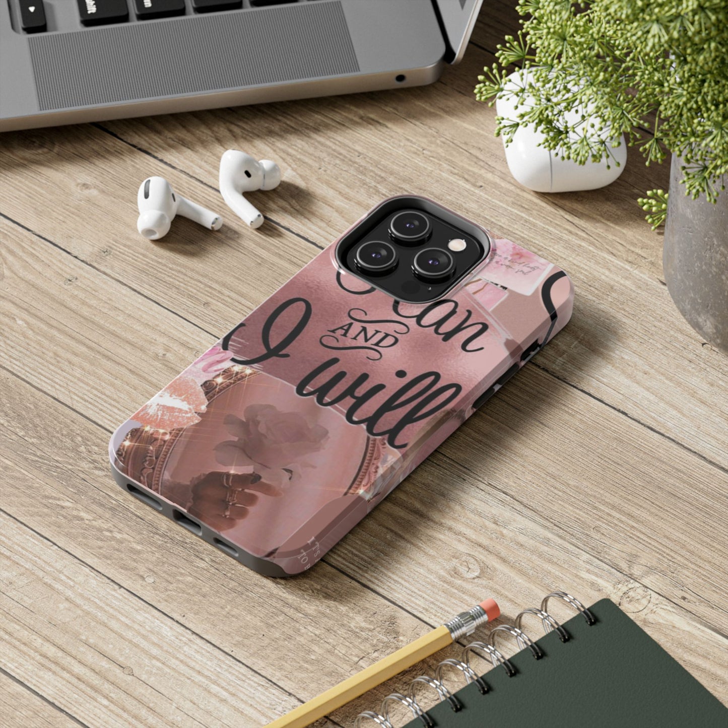 I can and I will  phone case faith, focus, and fierceness