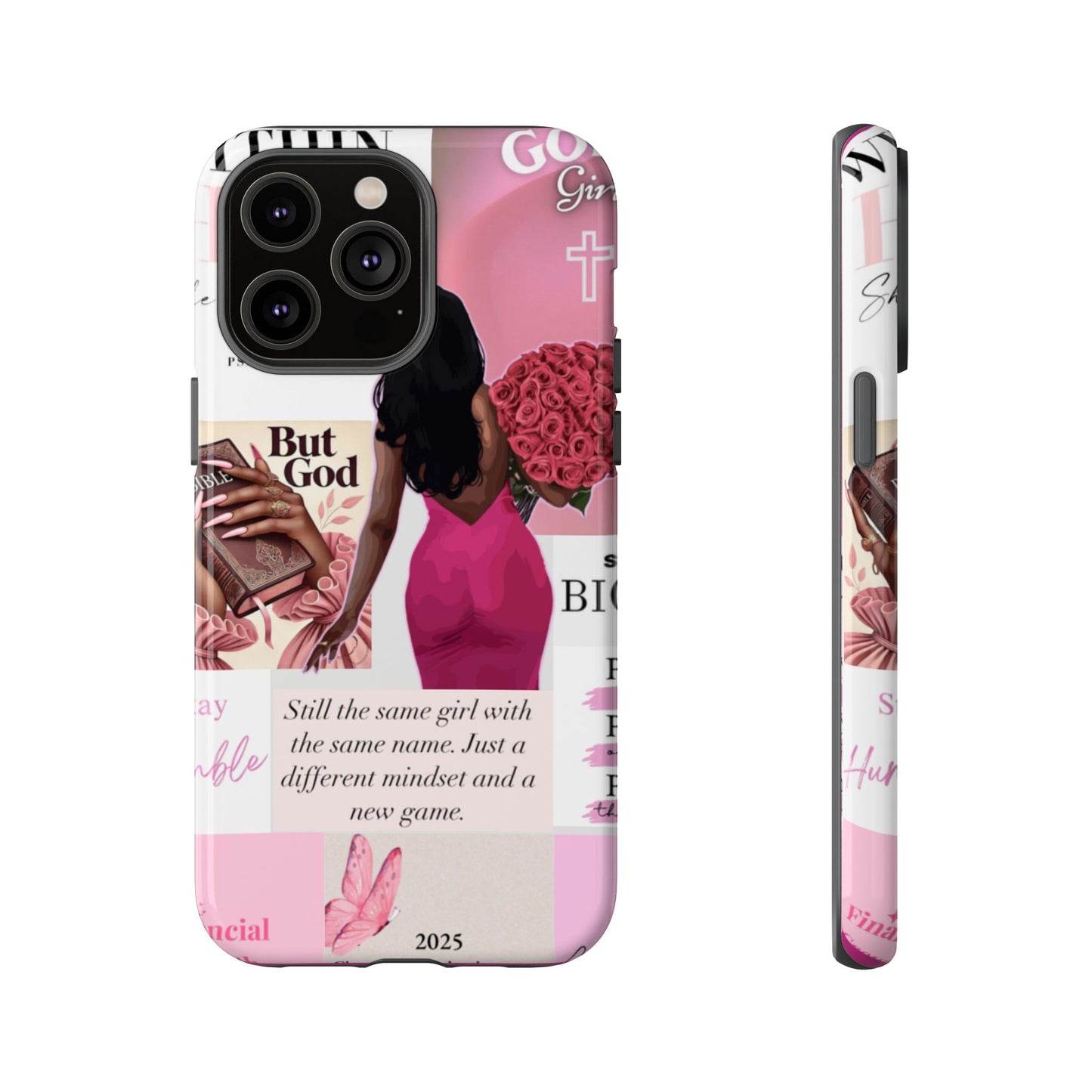 Same girl new game glow up with God phone case