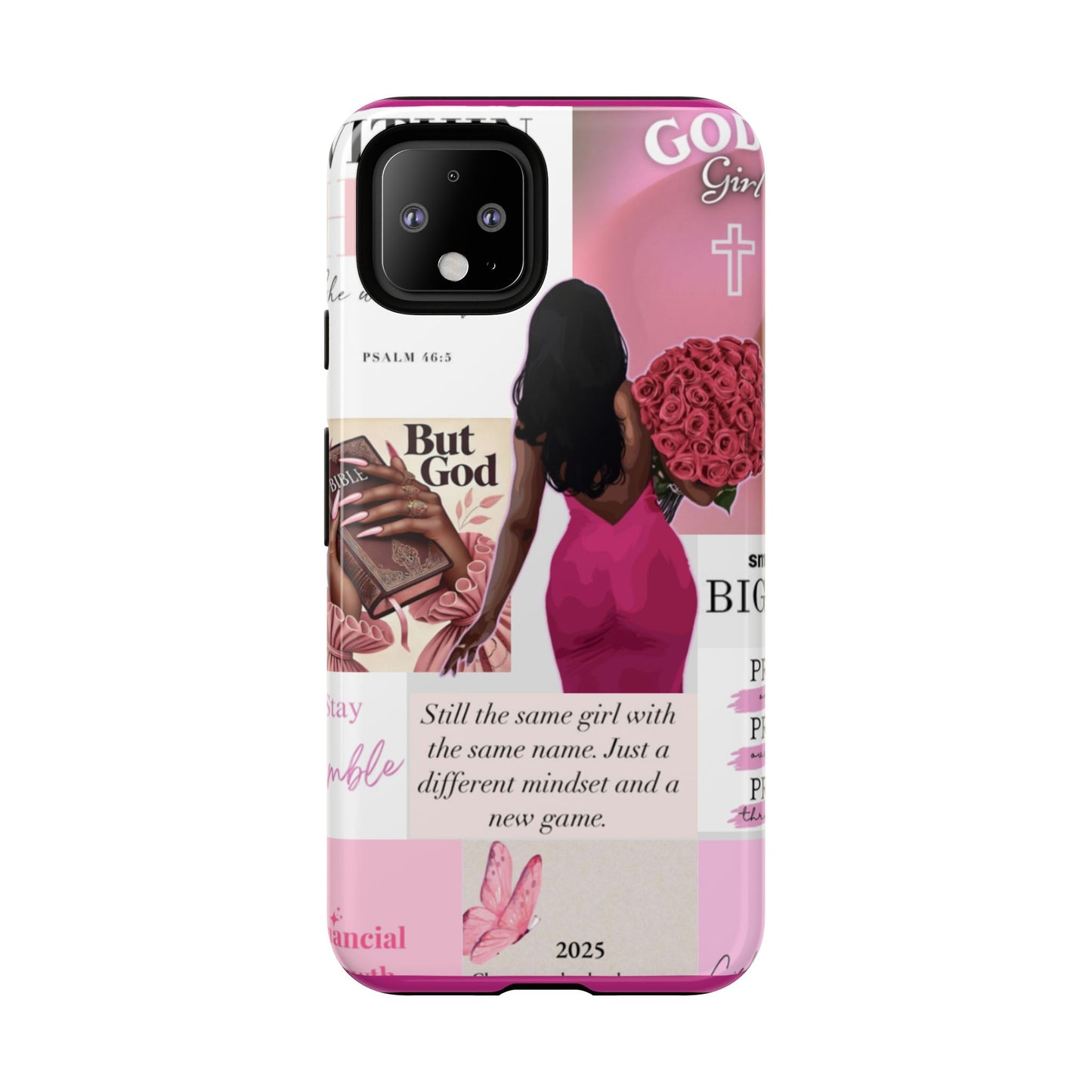Same girl new game glow up with God phone case