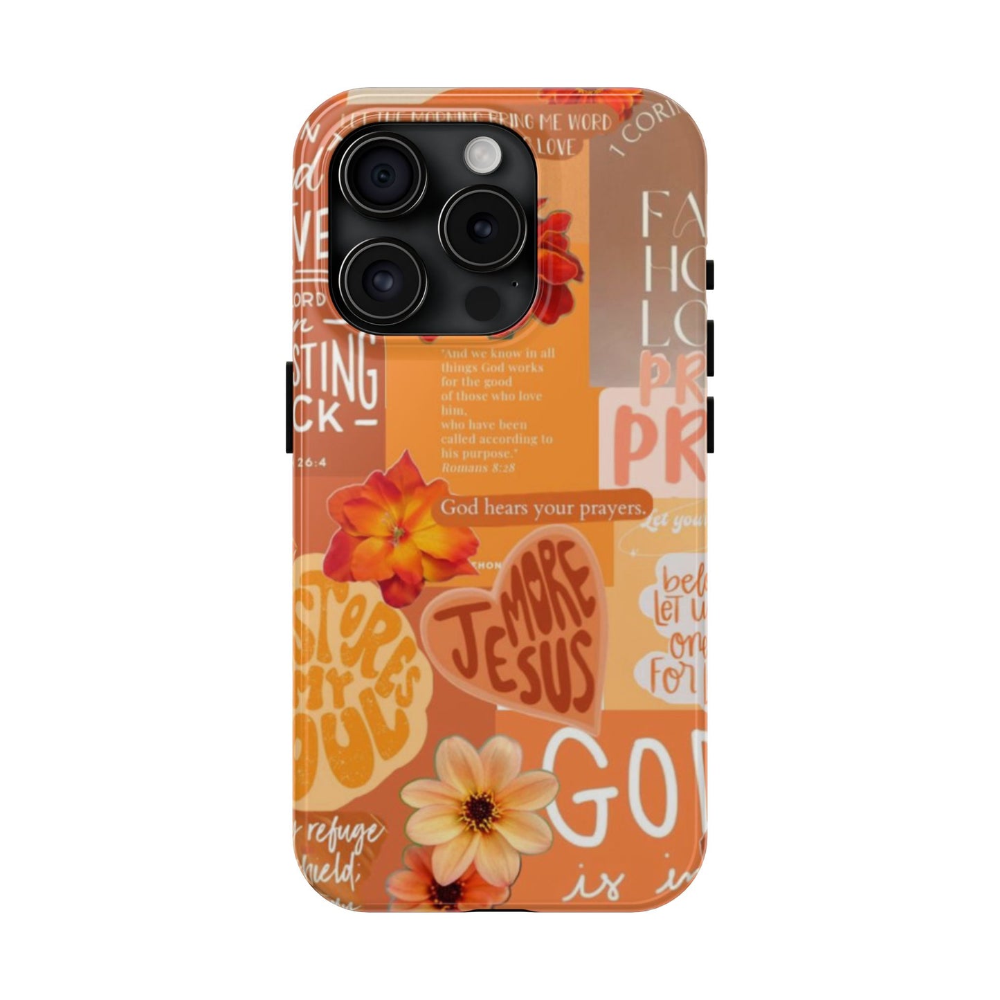 God is in control phone case, bright, bold and prayer filled