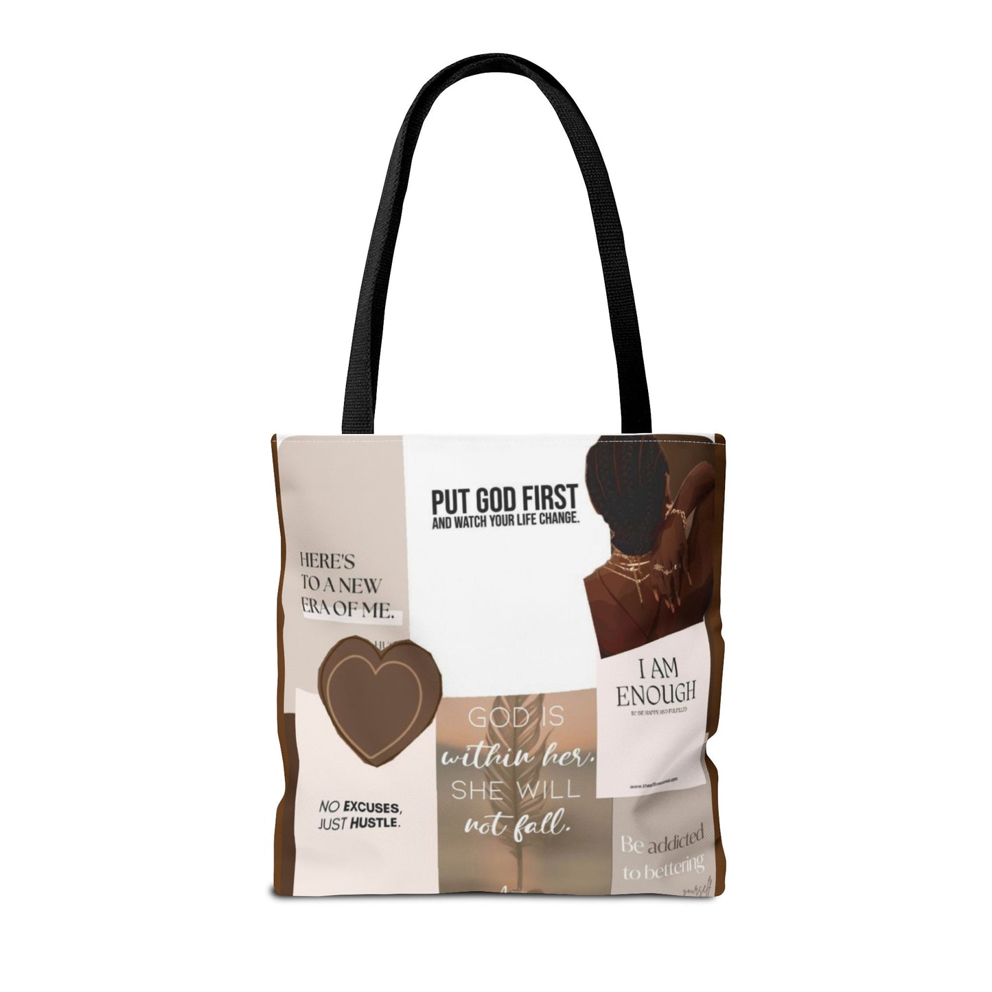 Inspirational Tote Bag with Motivational Quotes