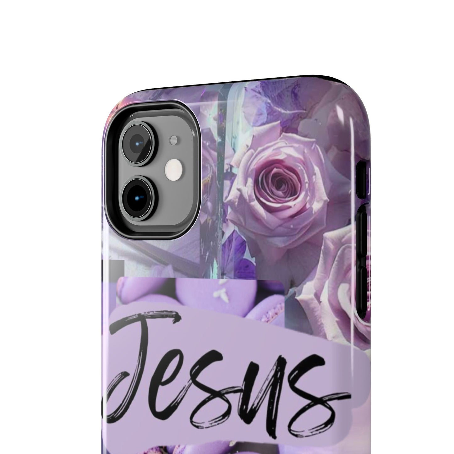 Jesus first phone case lavender floral faith design