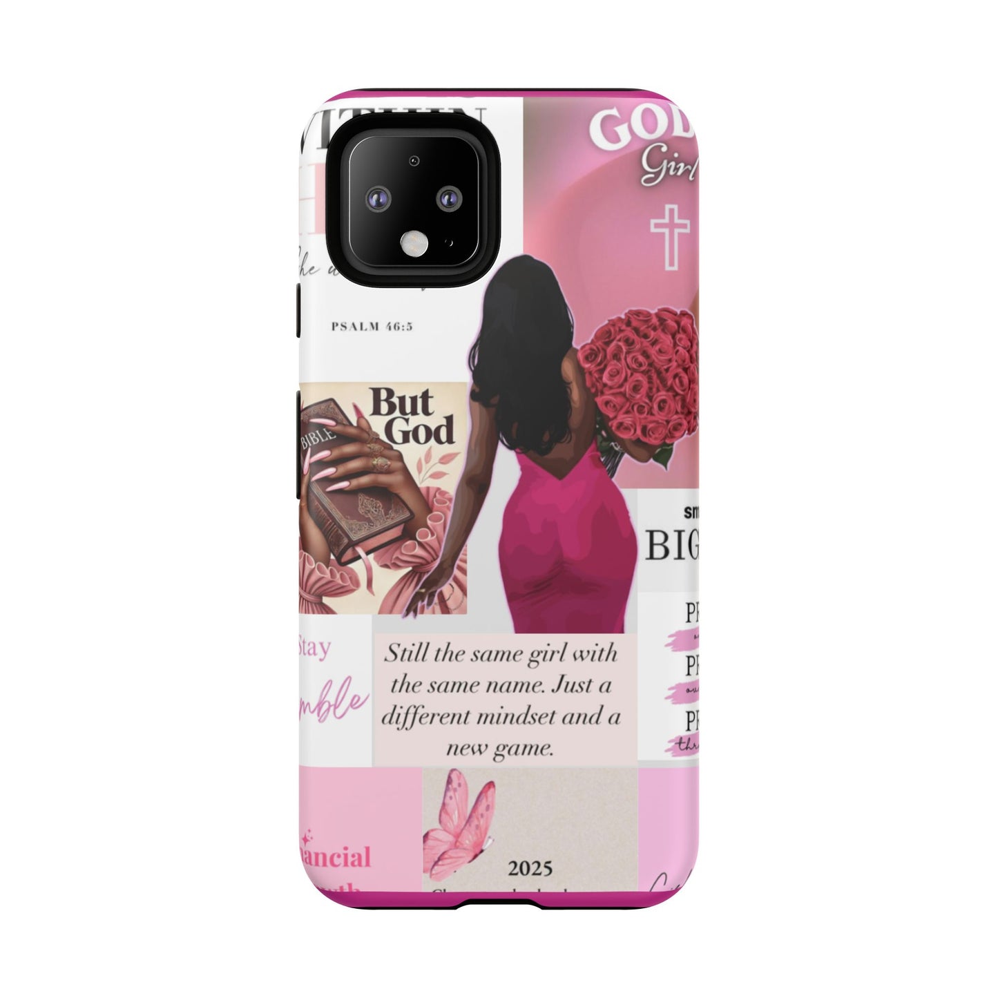 Same girl new game glow up with God phone case