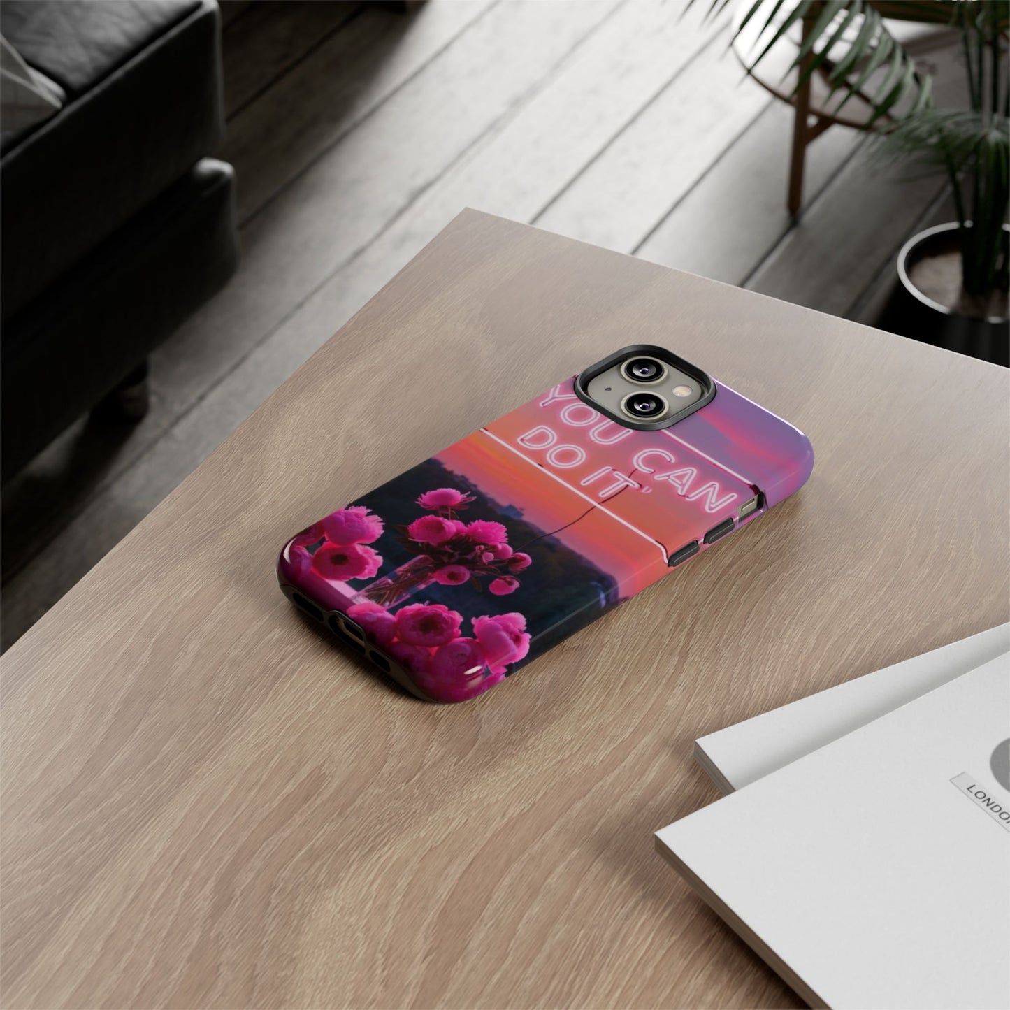 You can do it phone case bold words, soft strength