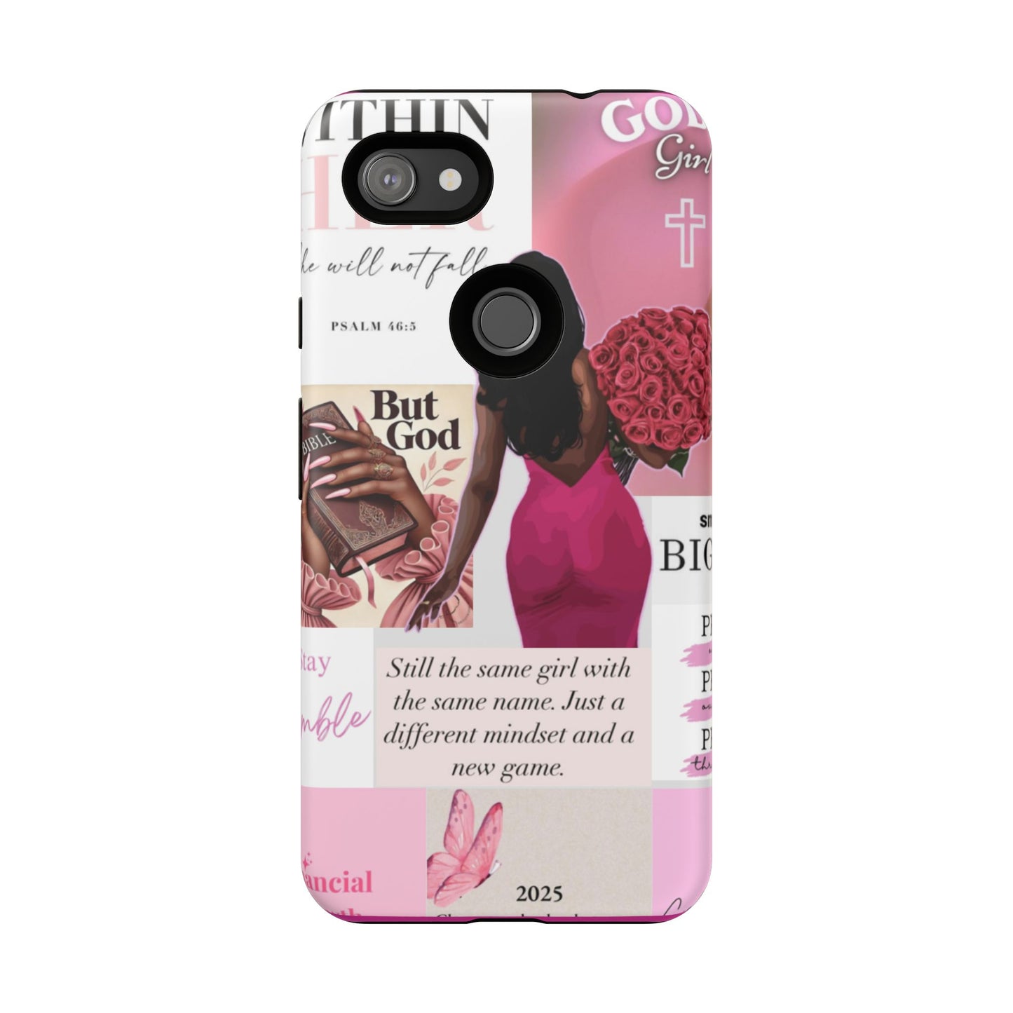 Same girl new game glow up with God phone case
