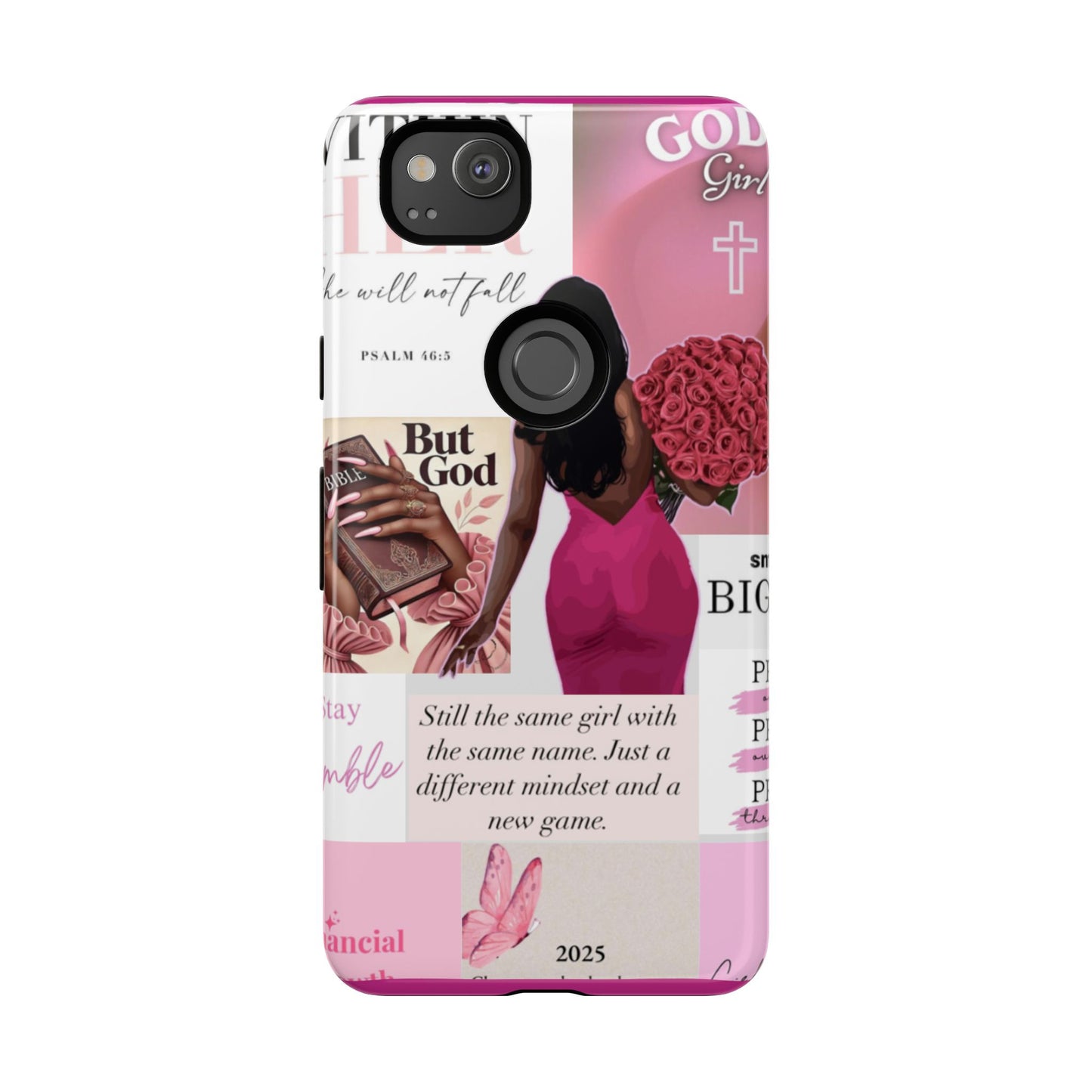Same girl new game glow up with God phone case
