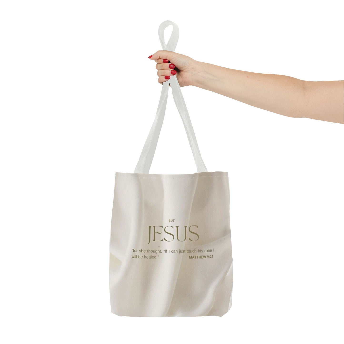 But Jesus healing scripture Tote Bag