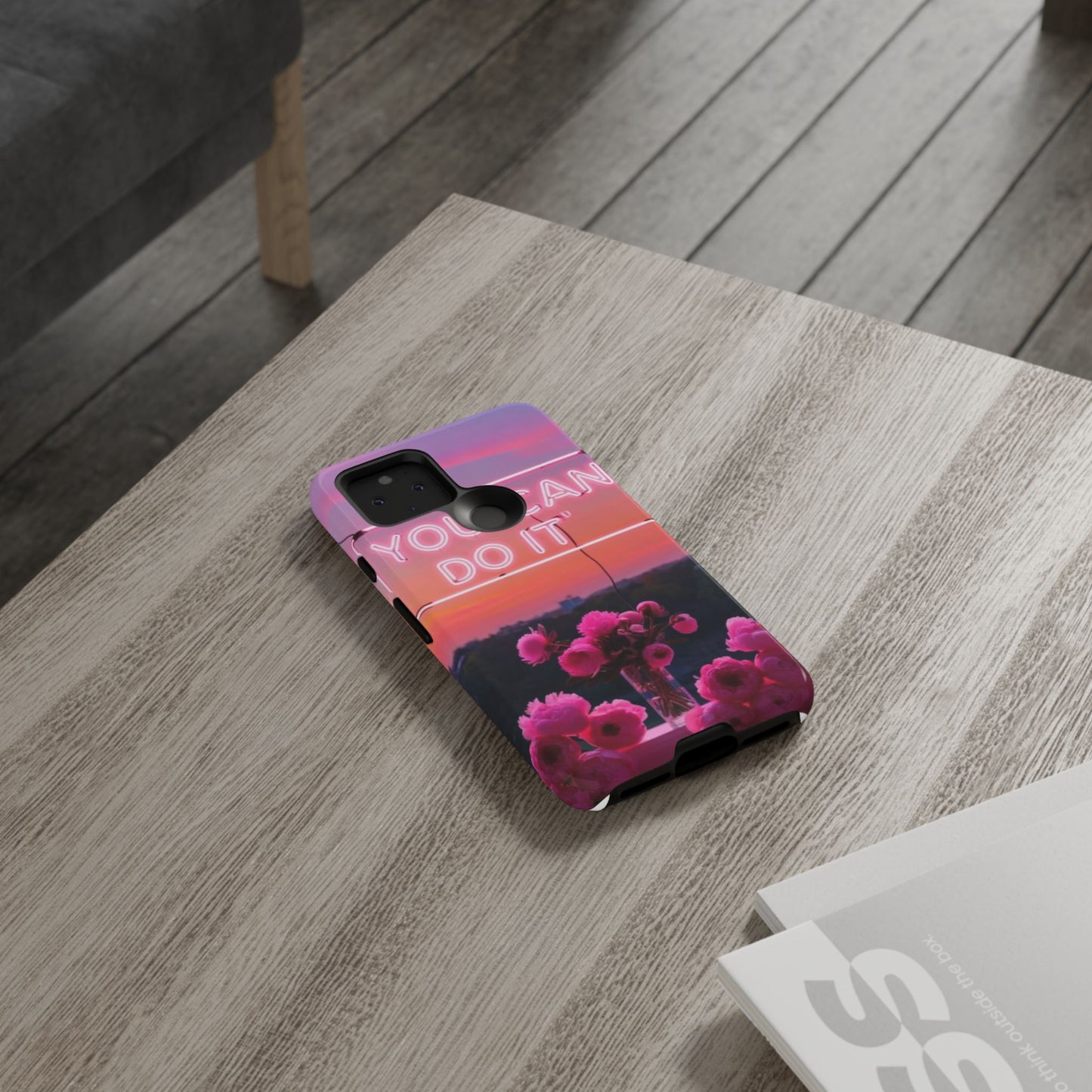 You can do it phone case bold words, soft strength