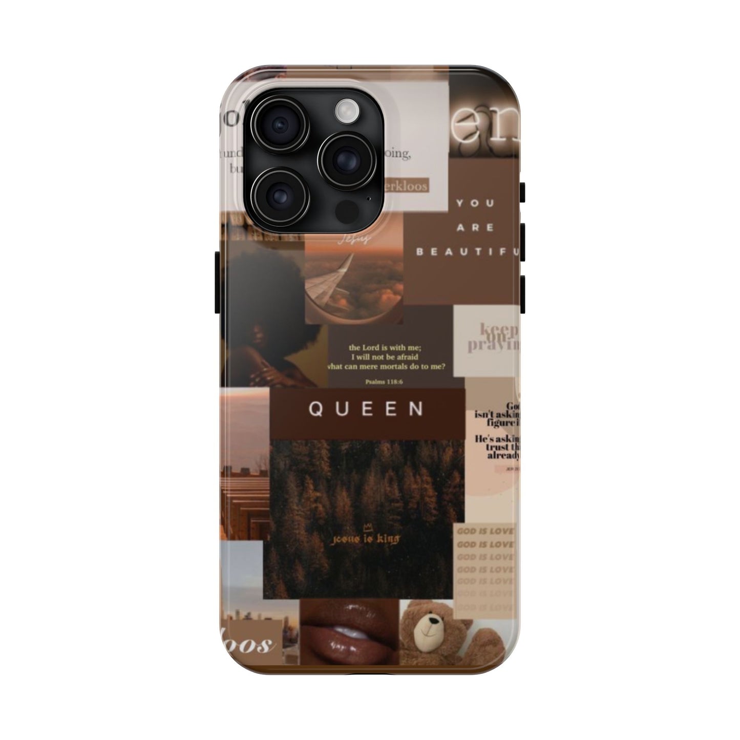 Jesus is King phone case identity, trust and power and every hold