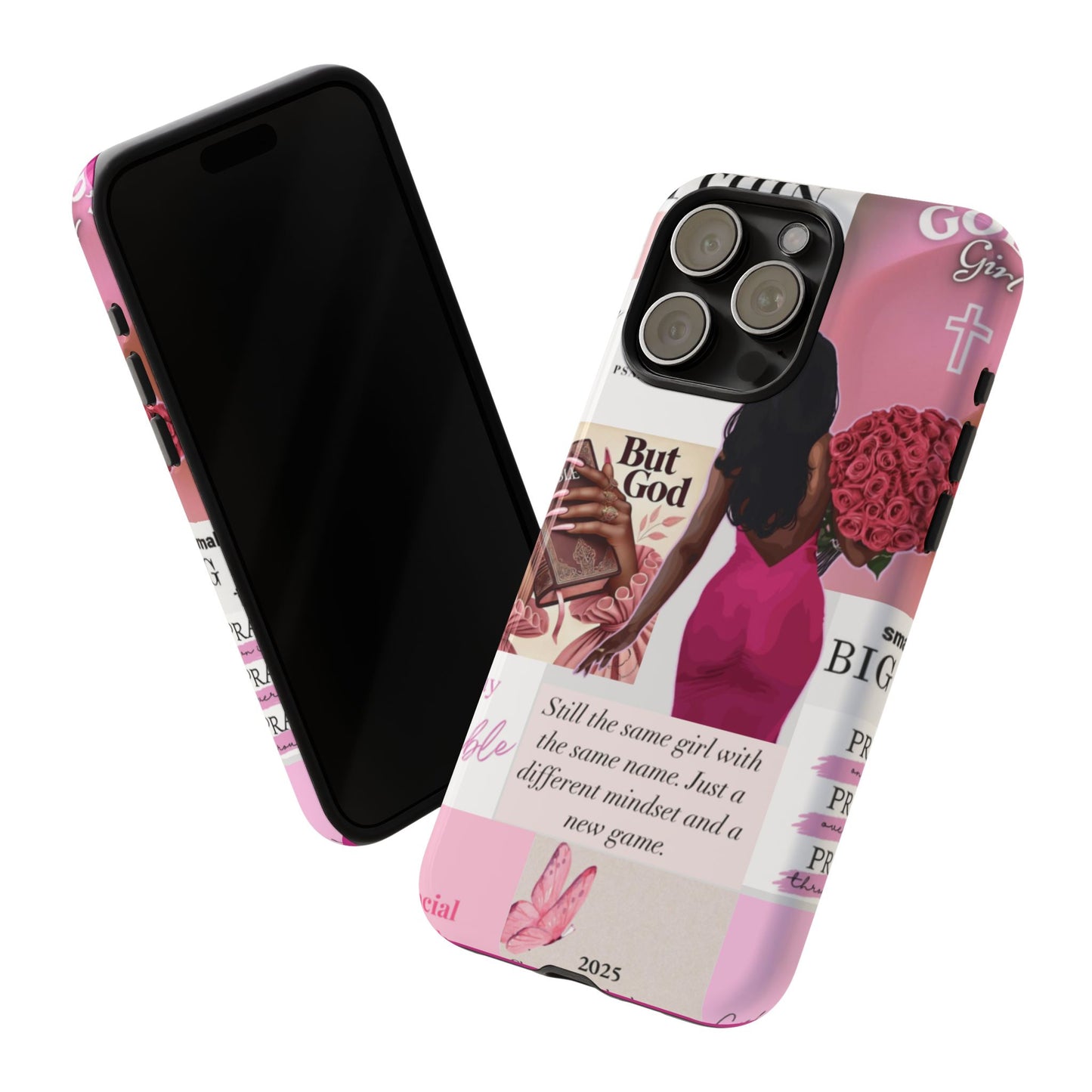 Same girl new game glow up with God phone case