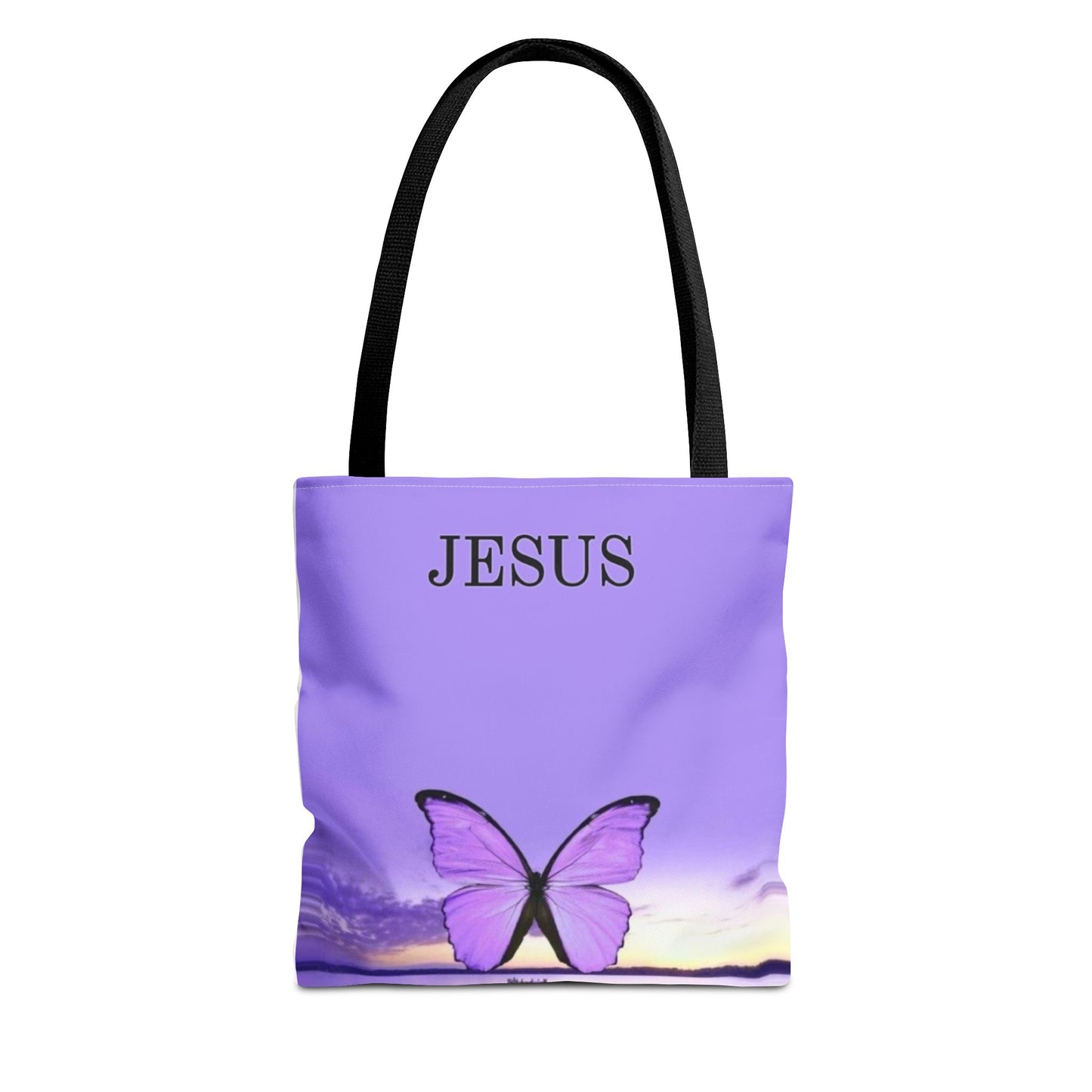 Inspirational Butterfly Tote Bag - Jesus Design