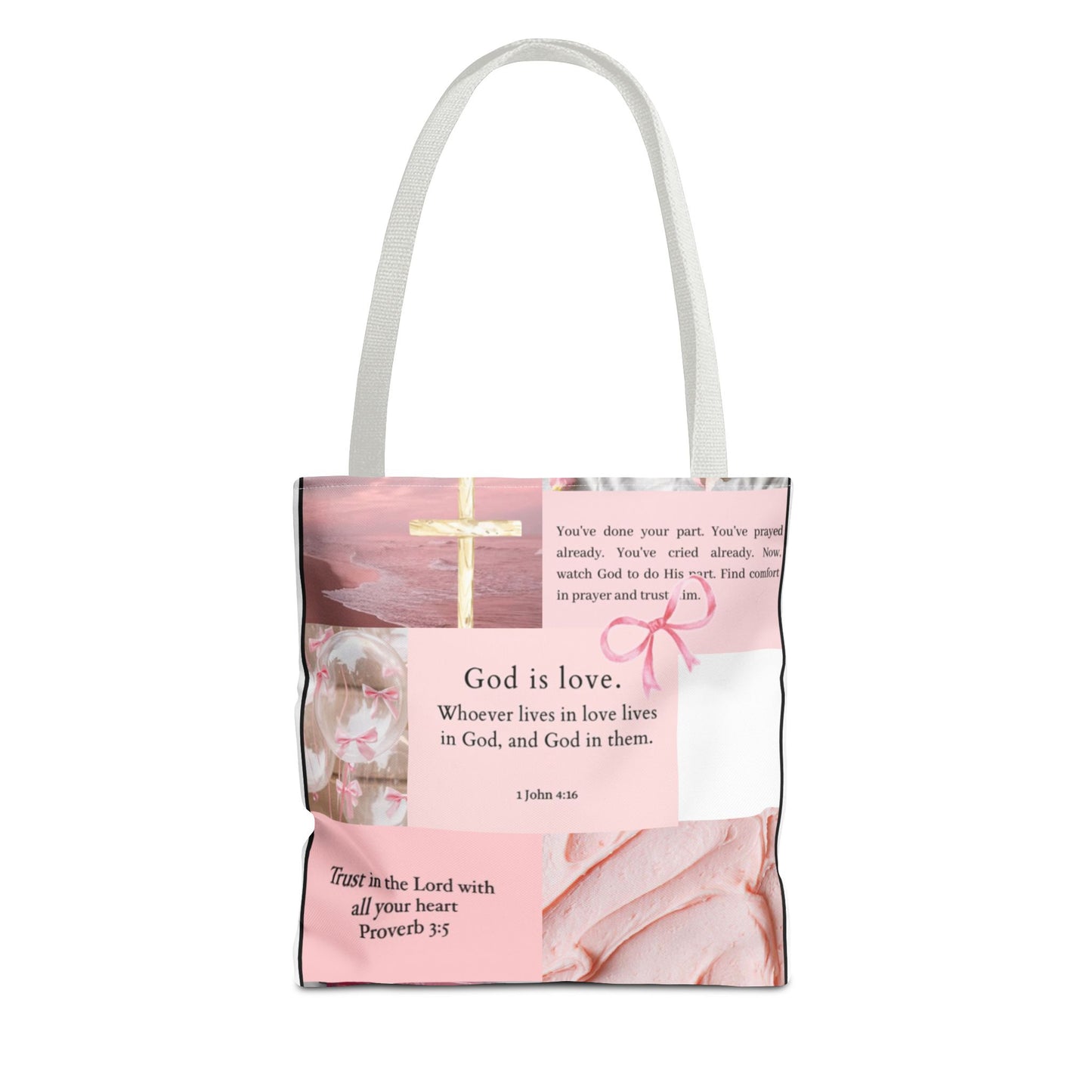 Inspirational Tote Bag with Bible Verses