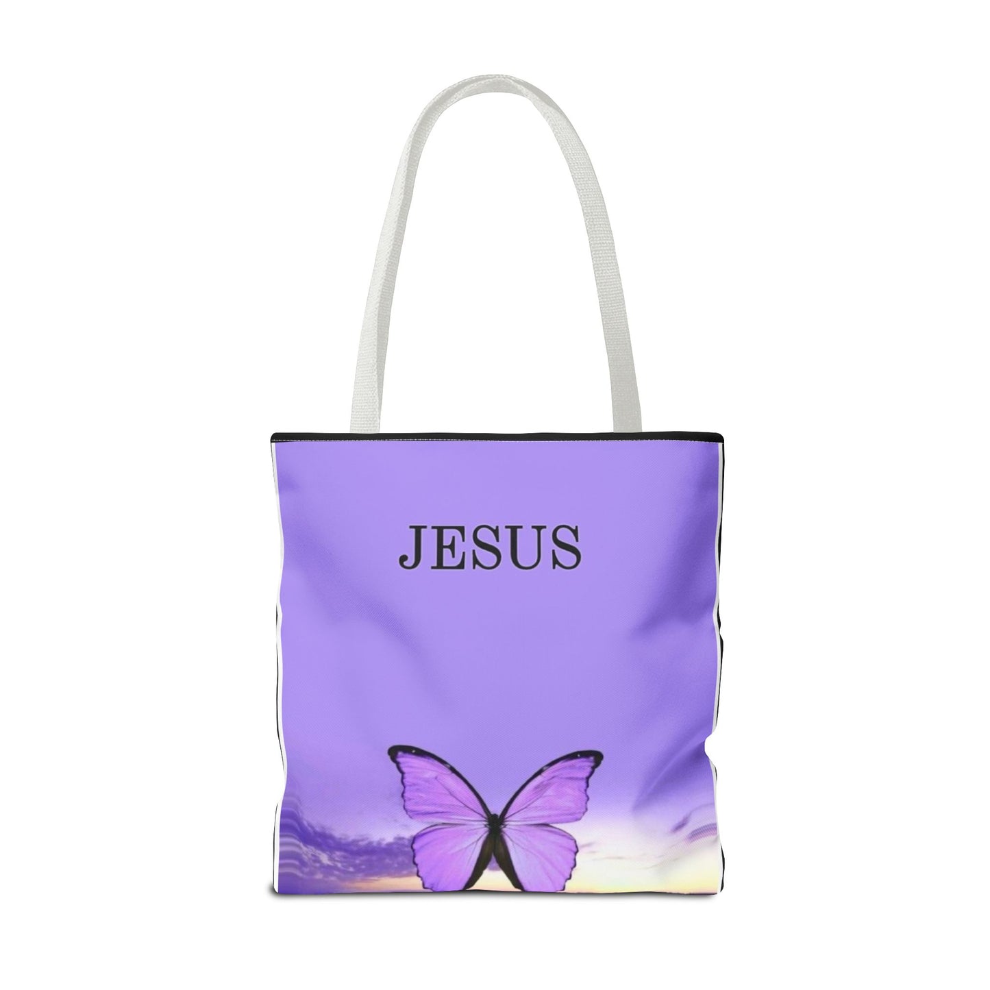 Inspirational Butterfly Tote Bag - Jesus Design