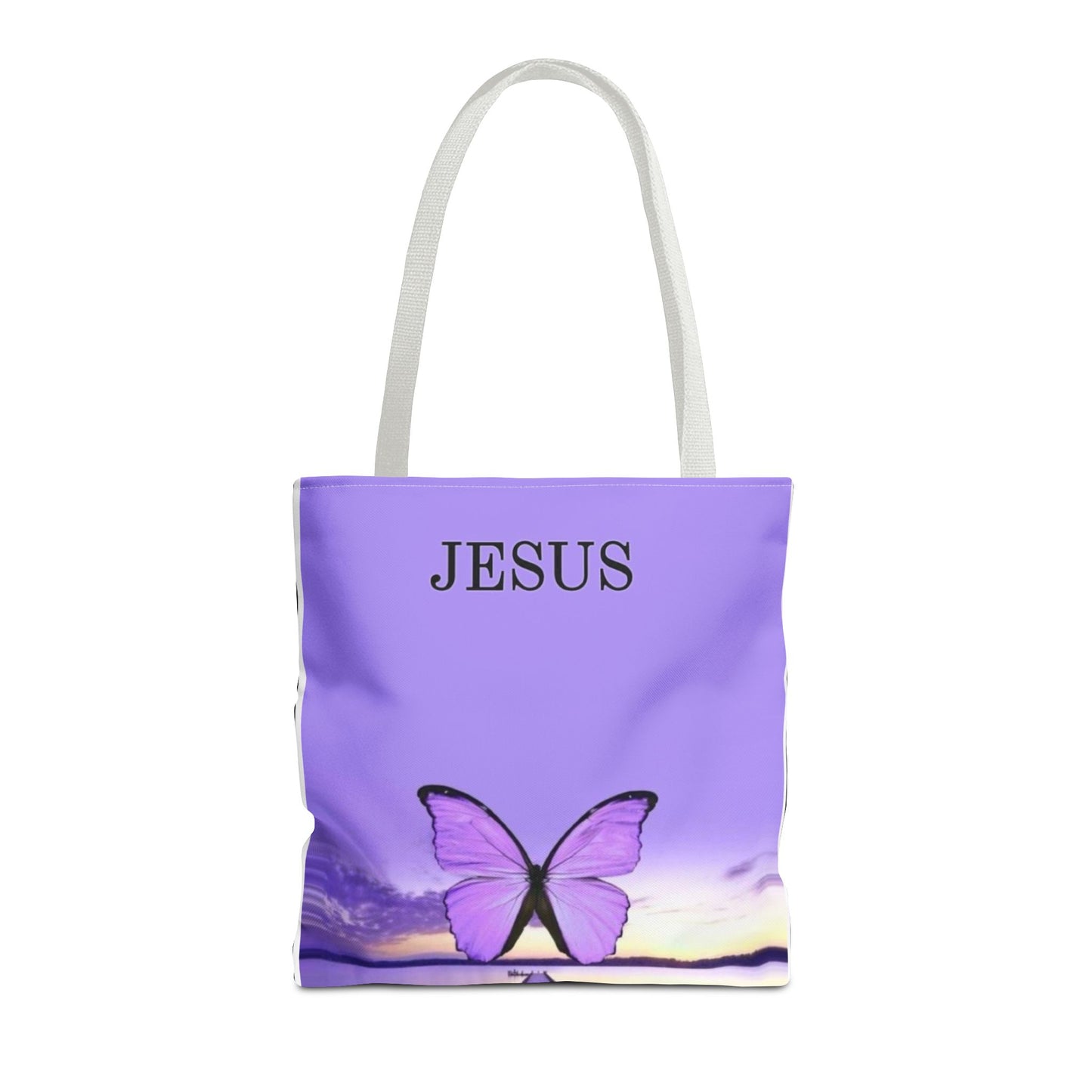 Inspirational Butterfly Tote Bag - Jesus Design