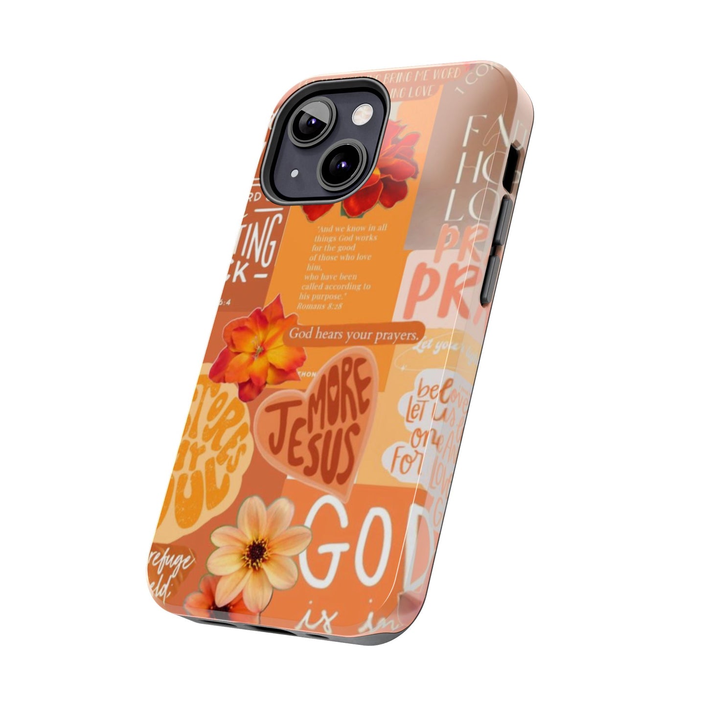 God is in control phone case, bright, bold and prayer filled