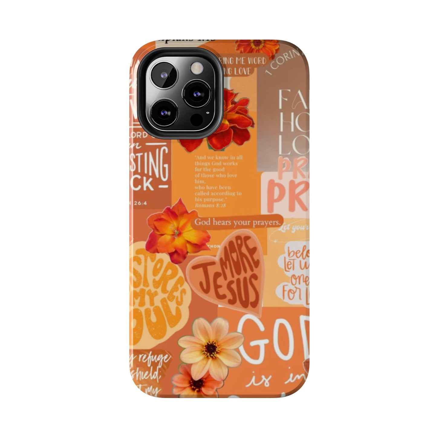God is in control phone case, bright, bold and prayer filled