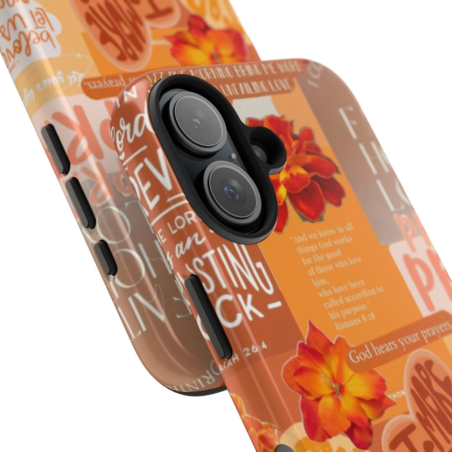 God is in control phone case, bright, bold and prayer filled