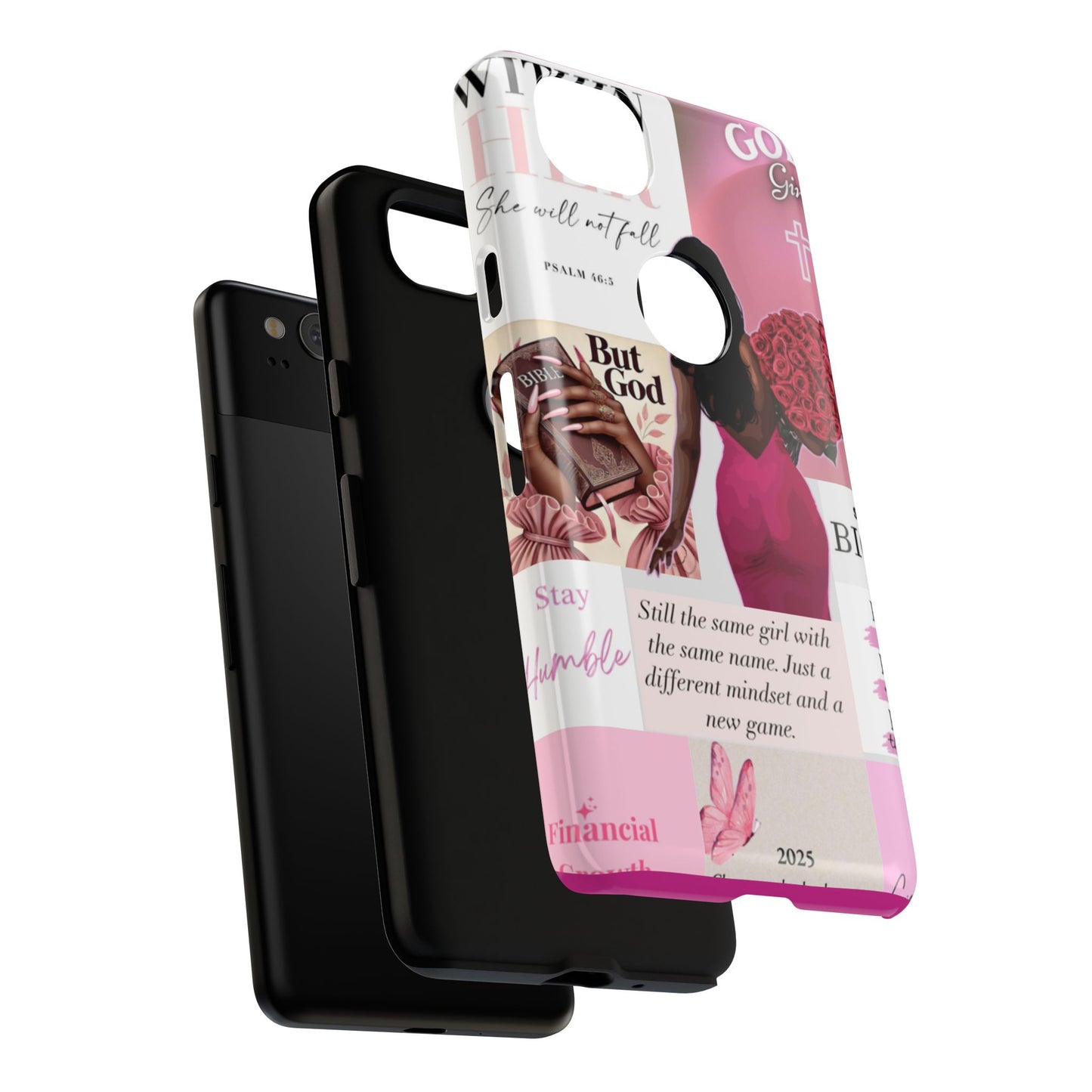 Same girl new game glow up with God phone case