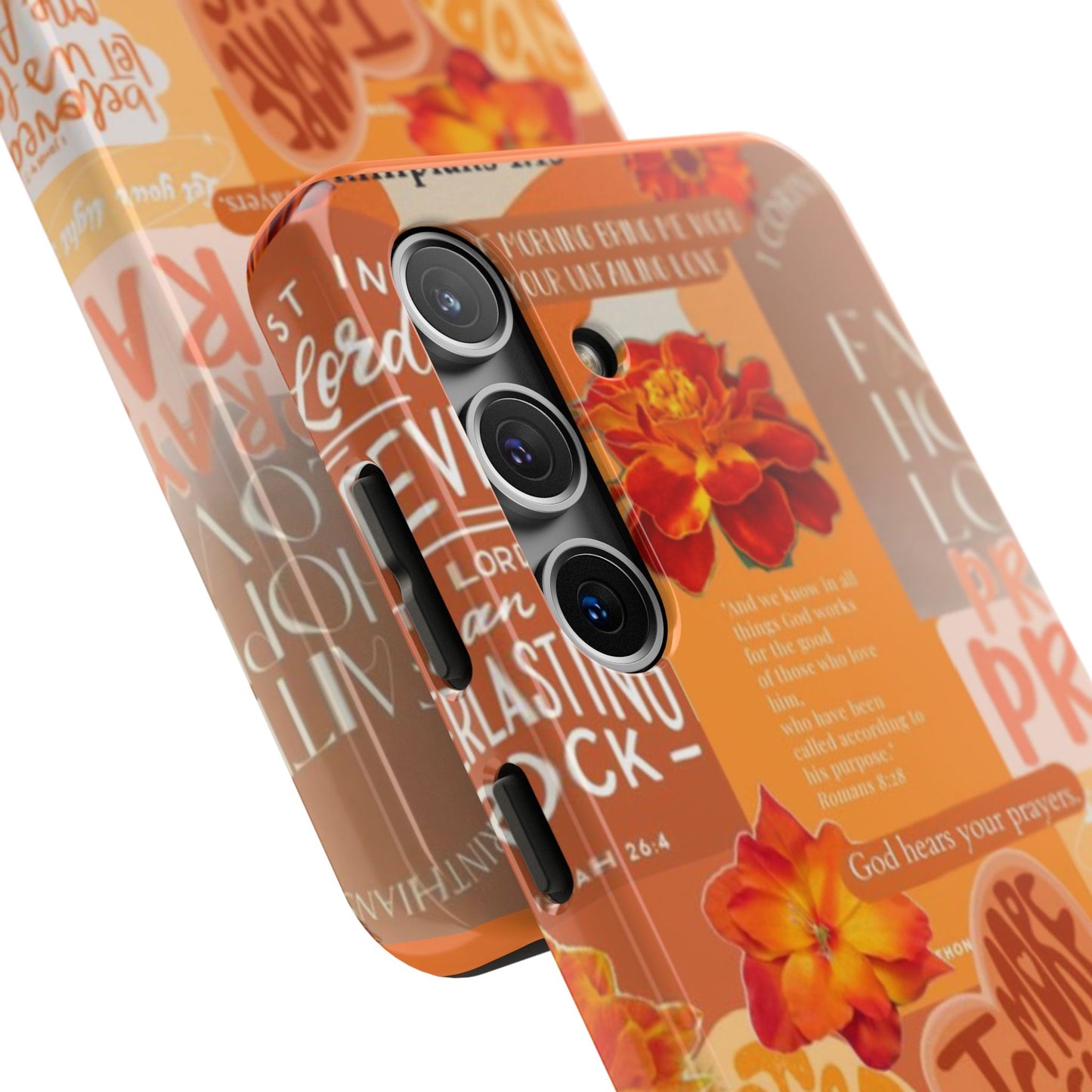 God is in control phone case, bright, bold and prayer filled