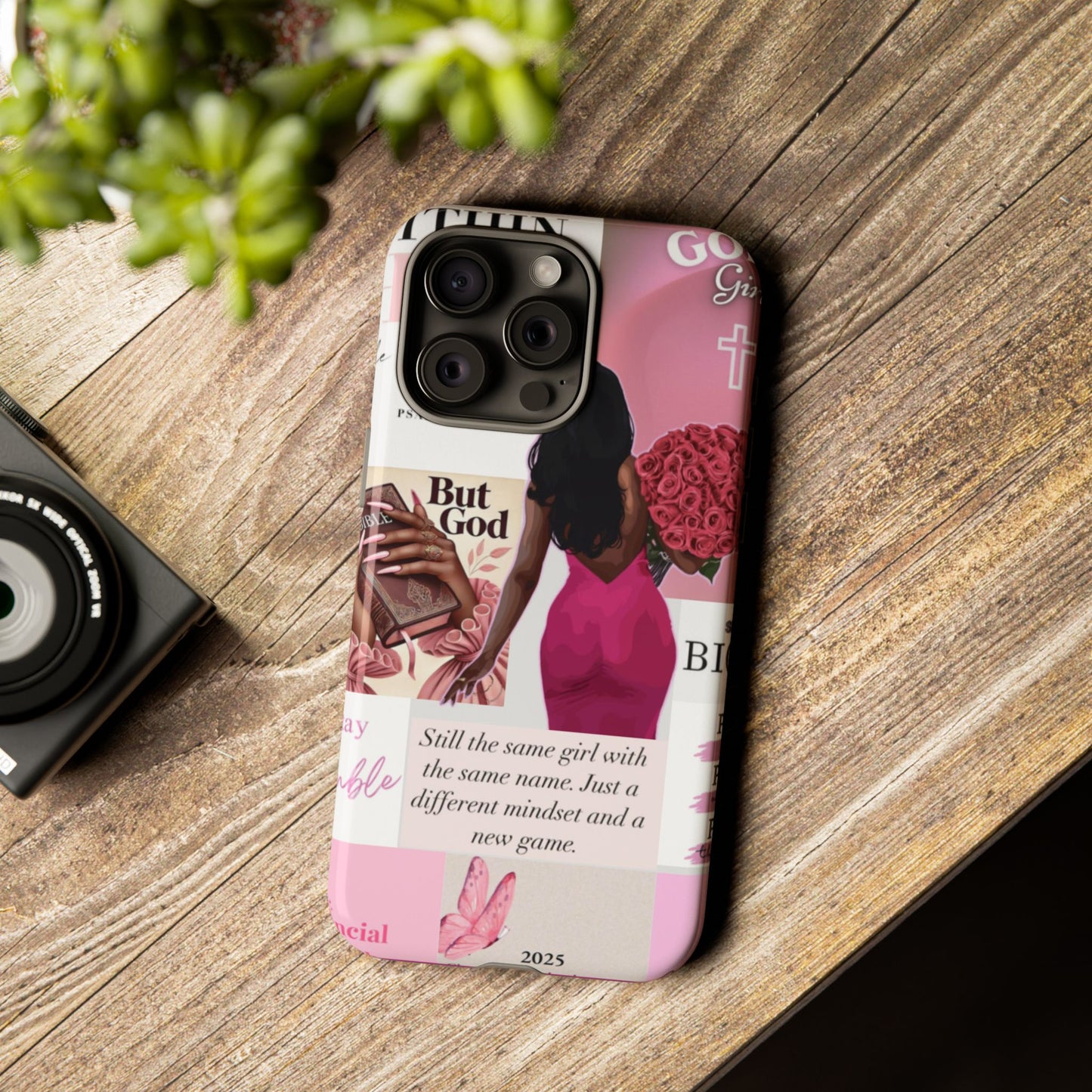 Same girl new game glow up with God phone case