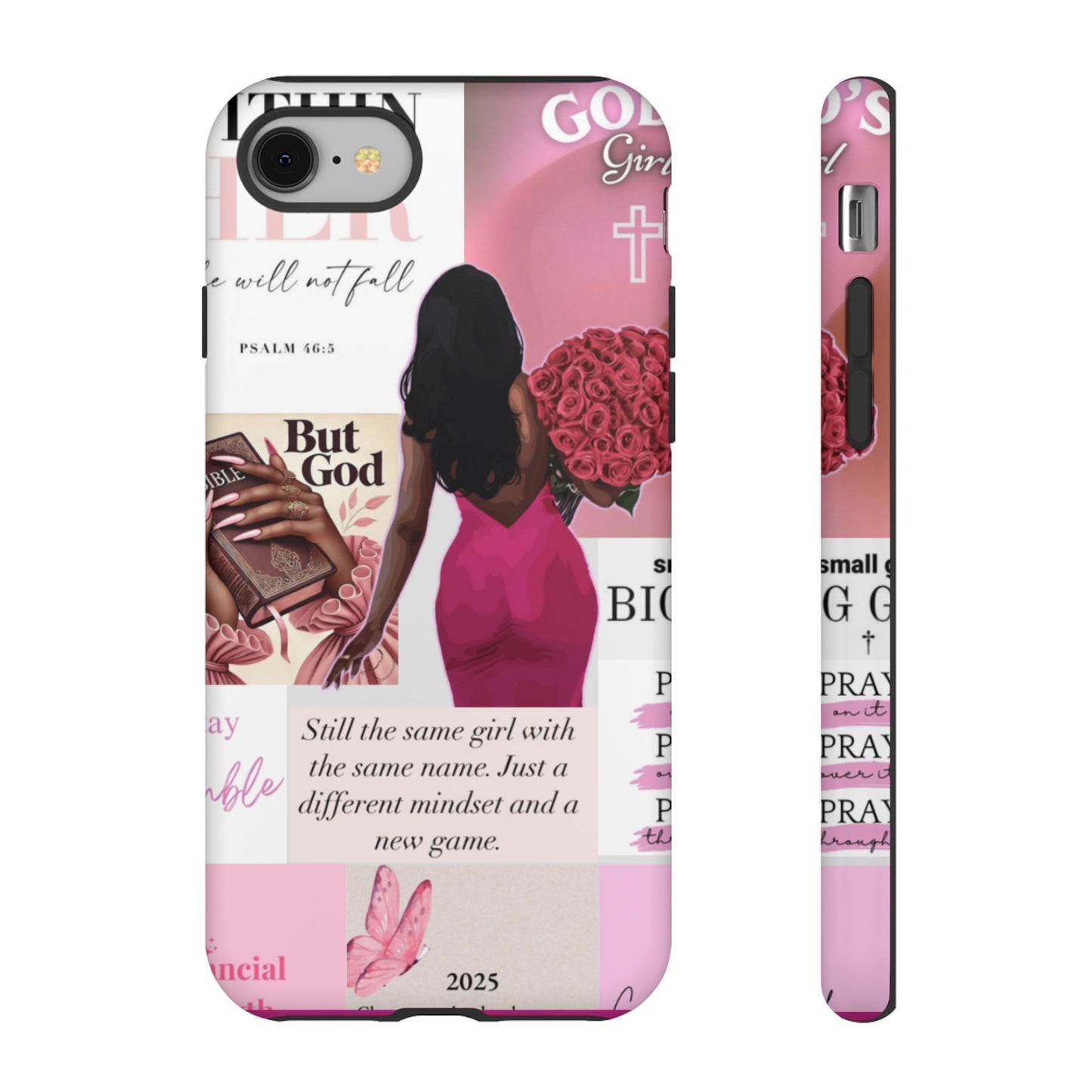 Same girl new game glow up with God phone case
