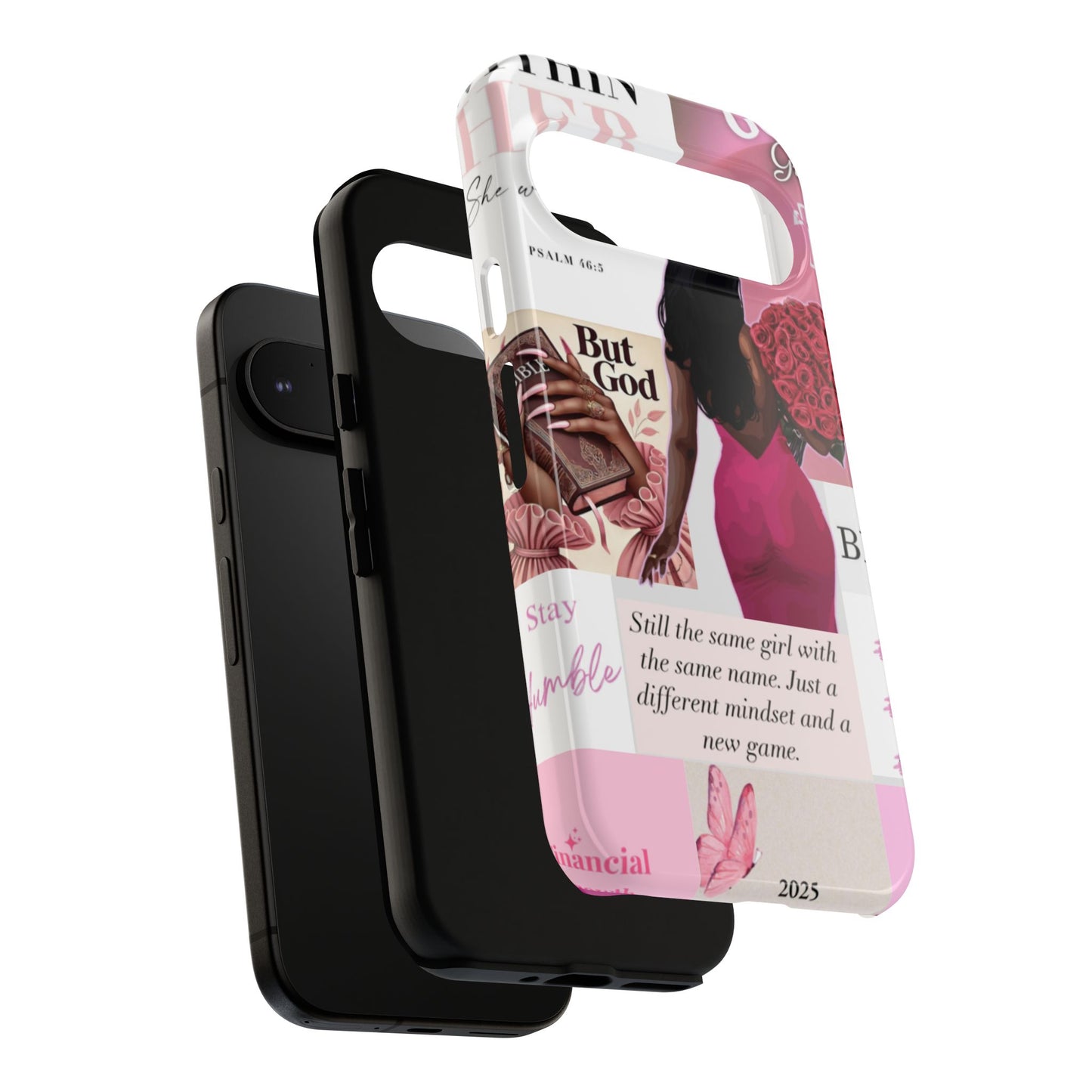Same girl new game glow up with God phone case