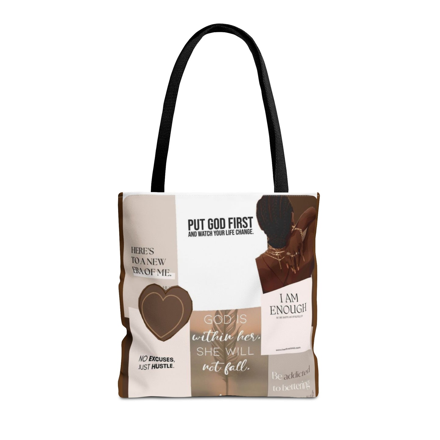 Inspirational Tote Bag with Motivational Quotes
