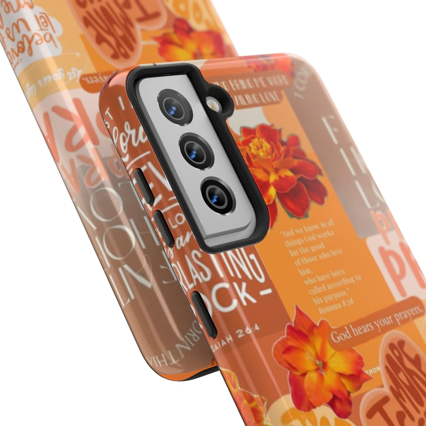 God is in control phone case, bright, bold and prayer filled