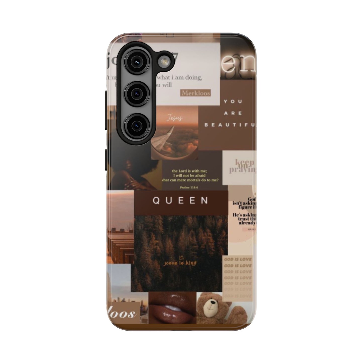 Jesus is King phone case identity, trust and power and every hold
