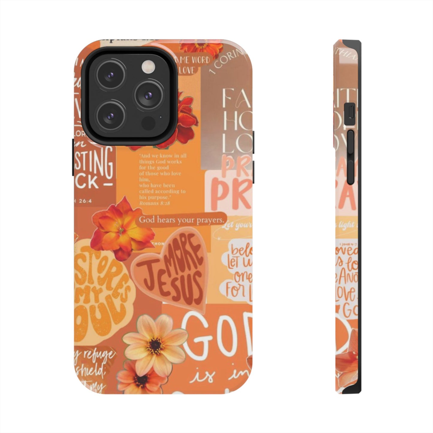 God is in control phone case, bright, bold and prayer filled