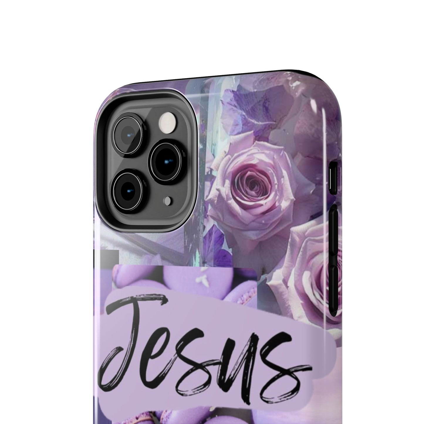 Jesus first phone case lavender floral faith design