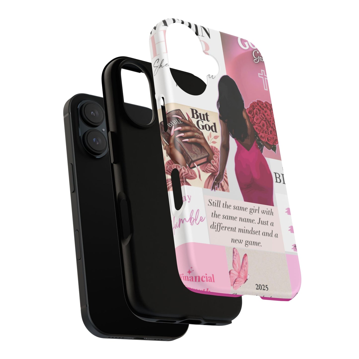 Same girl new game glow up with God phone case