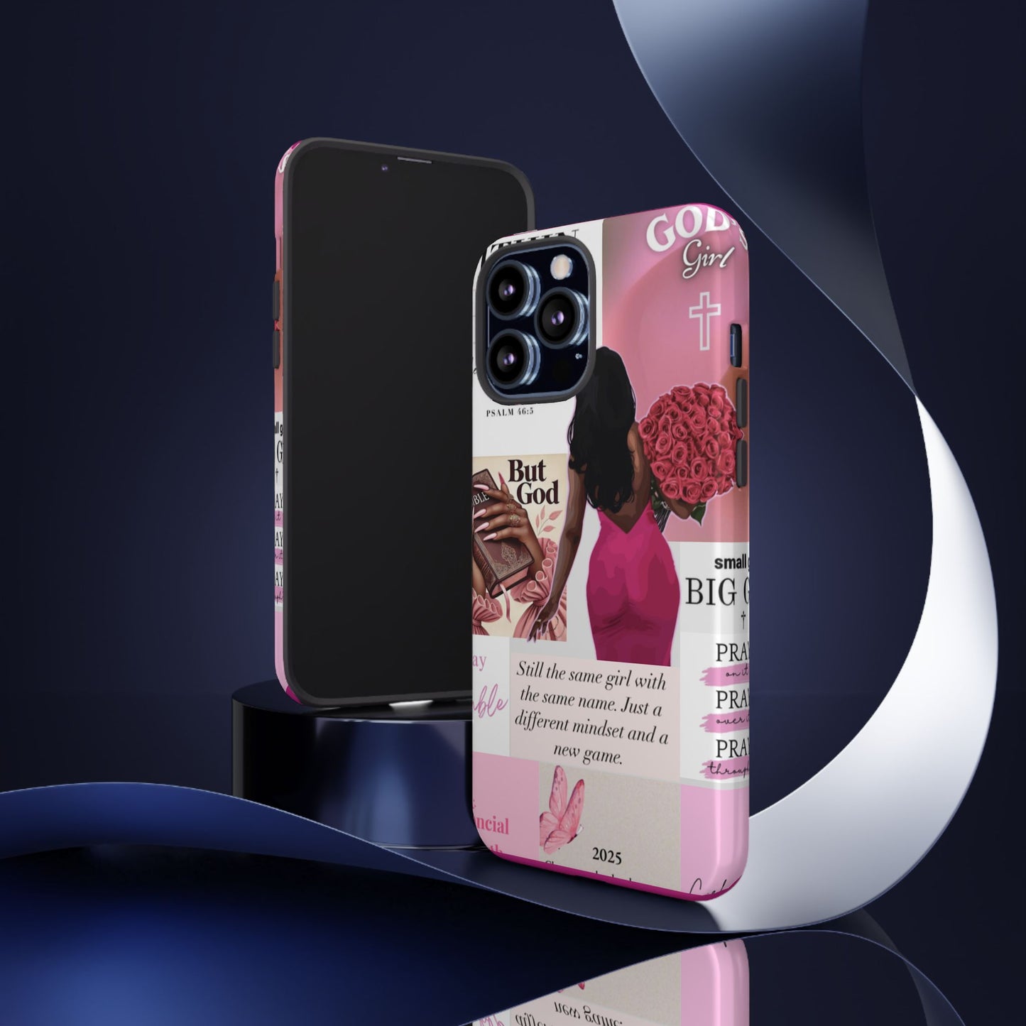 Same girl new game glow up with God phone case