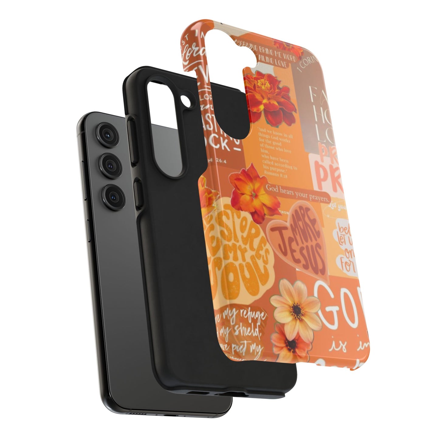 God is in control phone case, bright, bold and prayer filled
