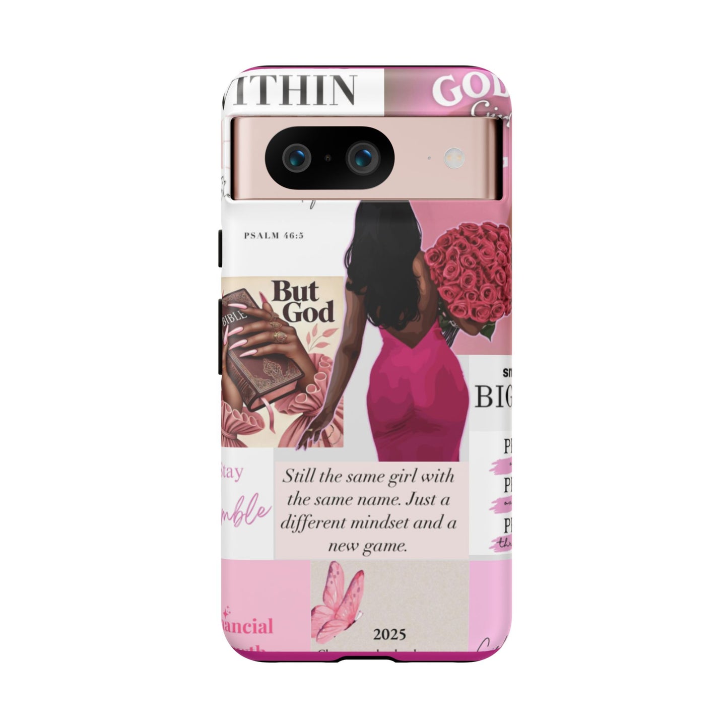 Same girl new game glow up with God phone case