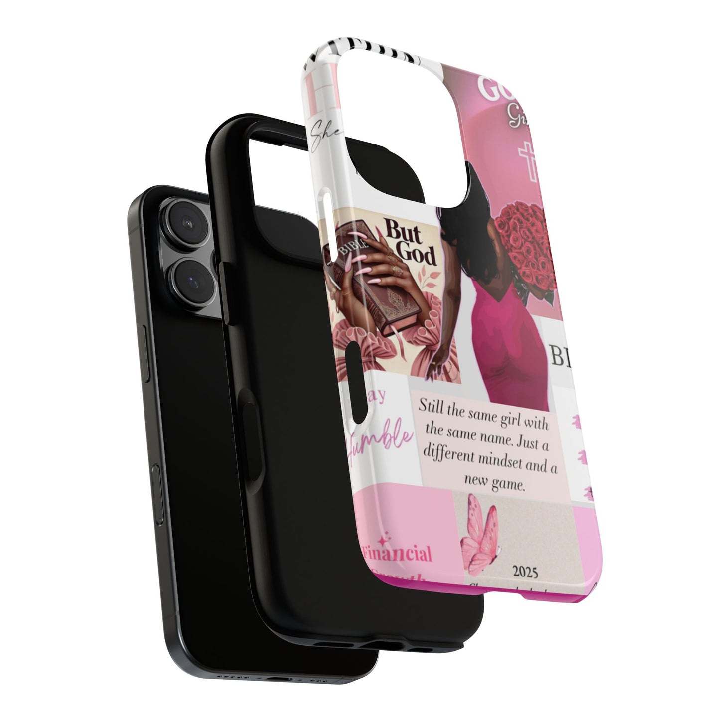 Same girl new game glow up with God phone case
